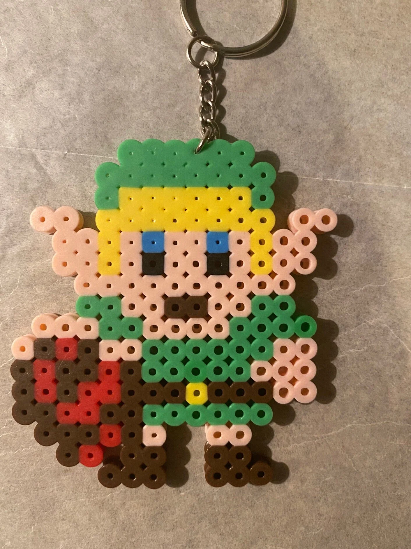 Young Link bead keychain