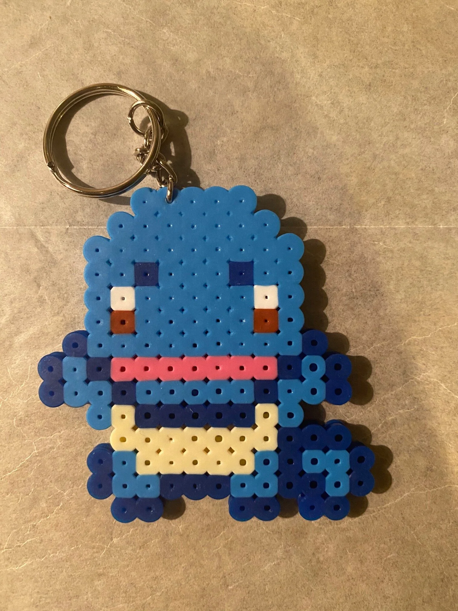Squirtle bead keychain