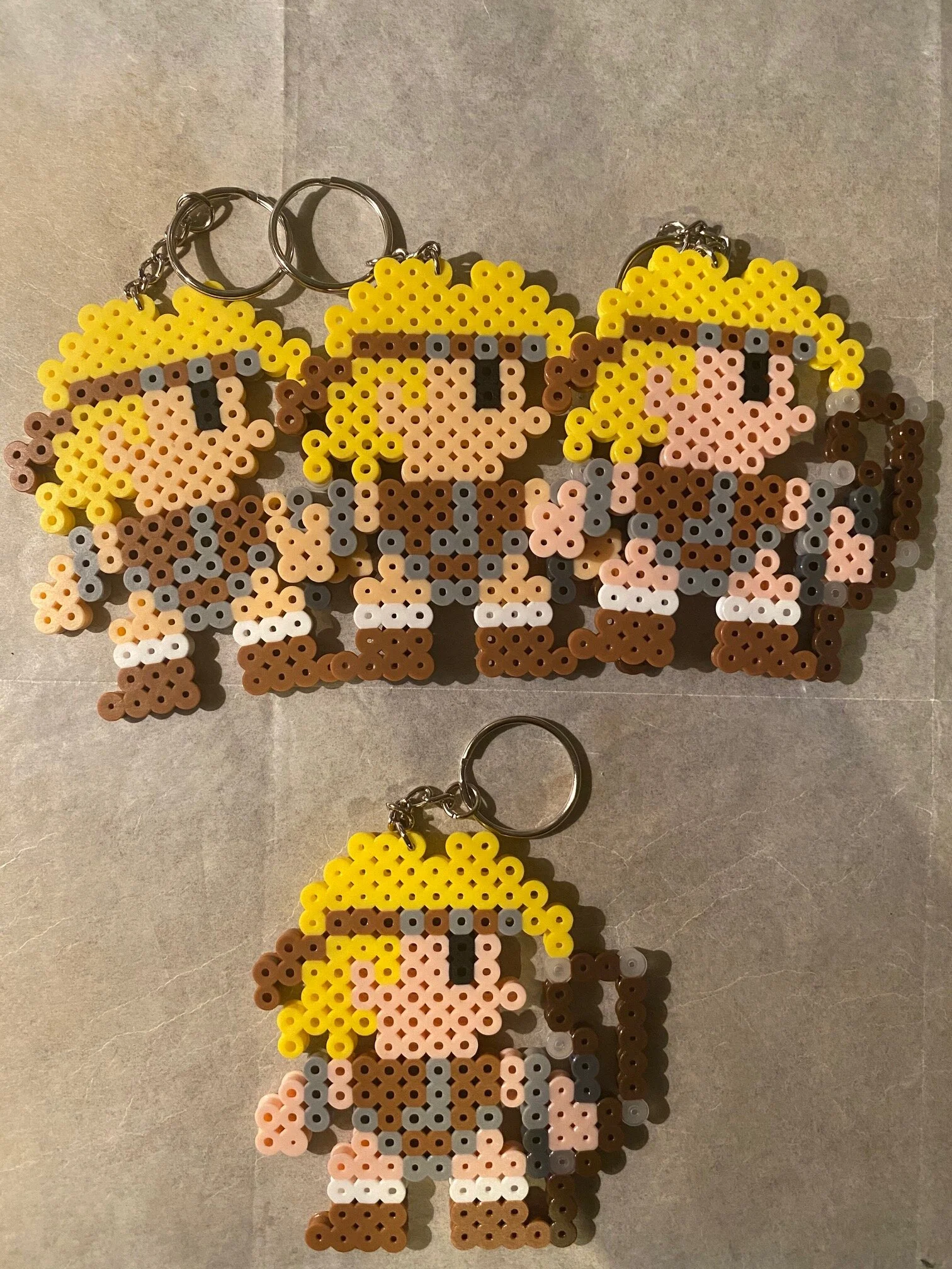 Simon bead keychain
