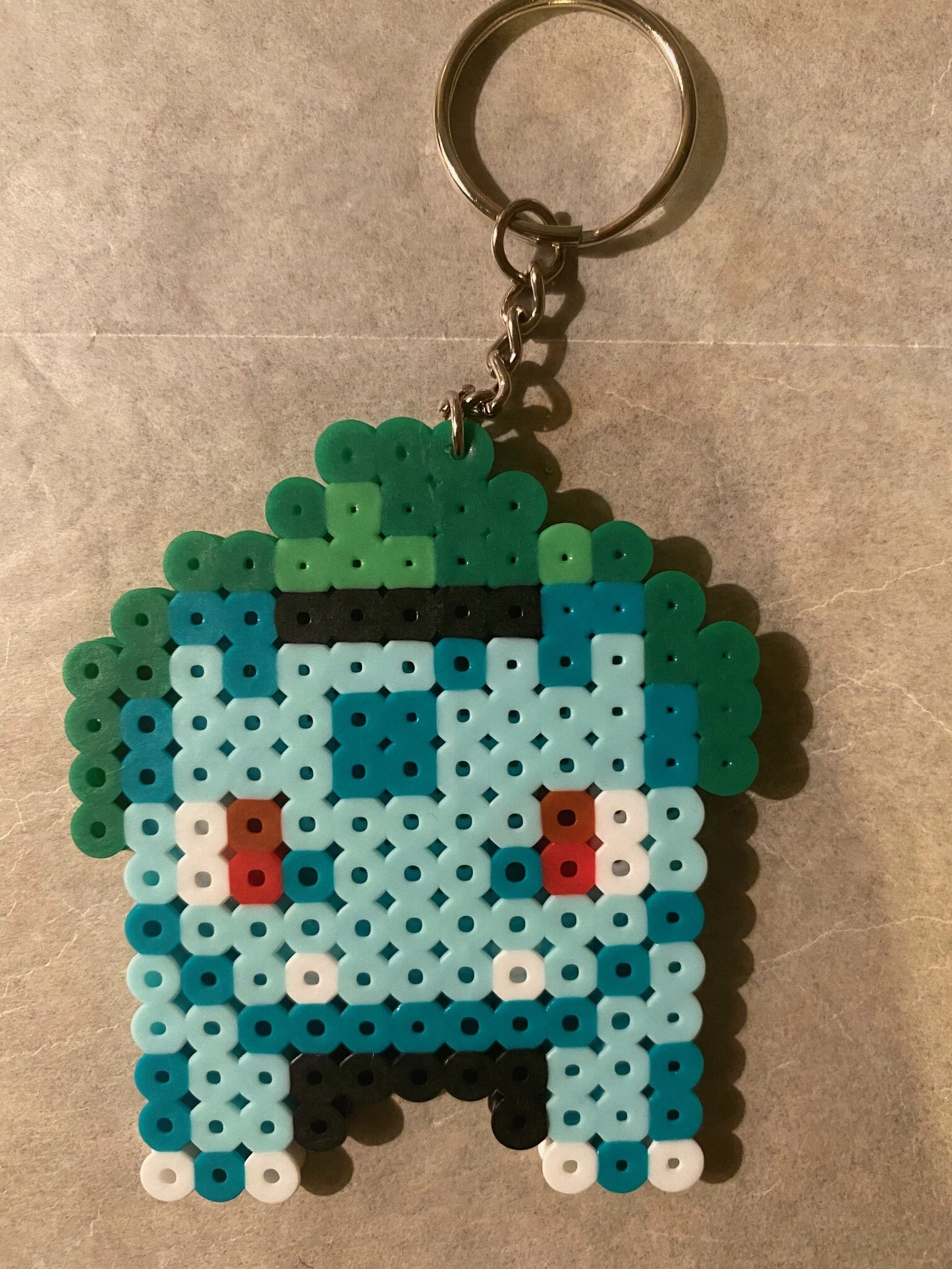 Bulbasaur bead keychain