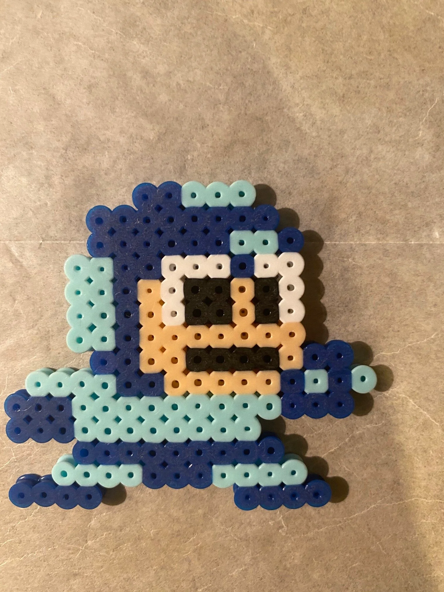Megaman bead keychain