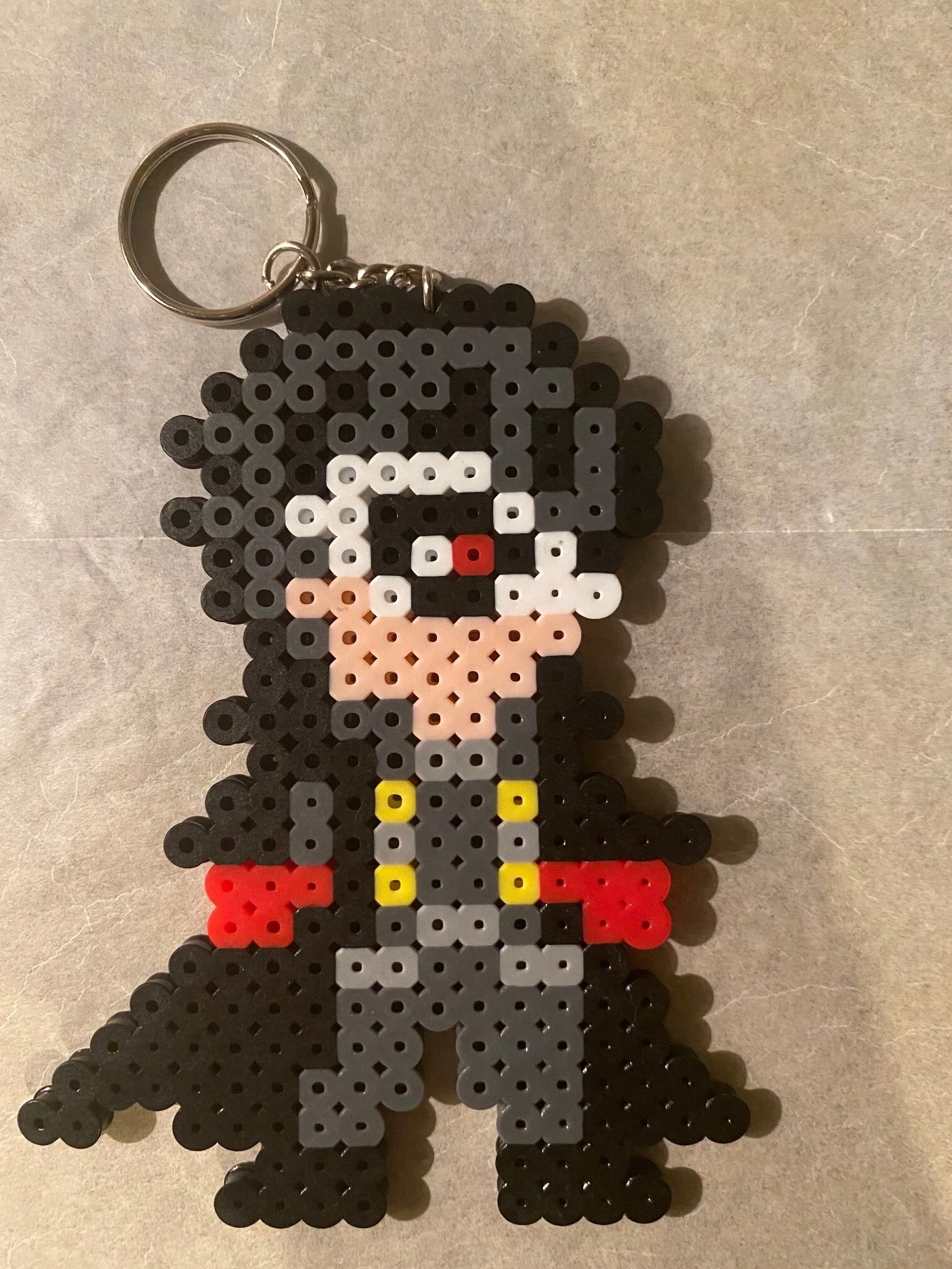 Joker bead keychain