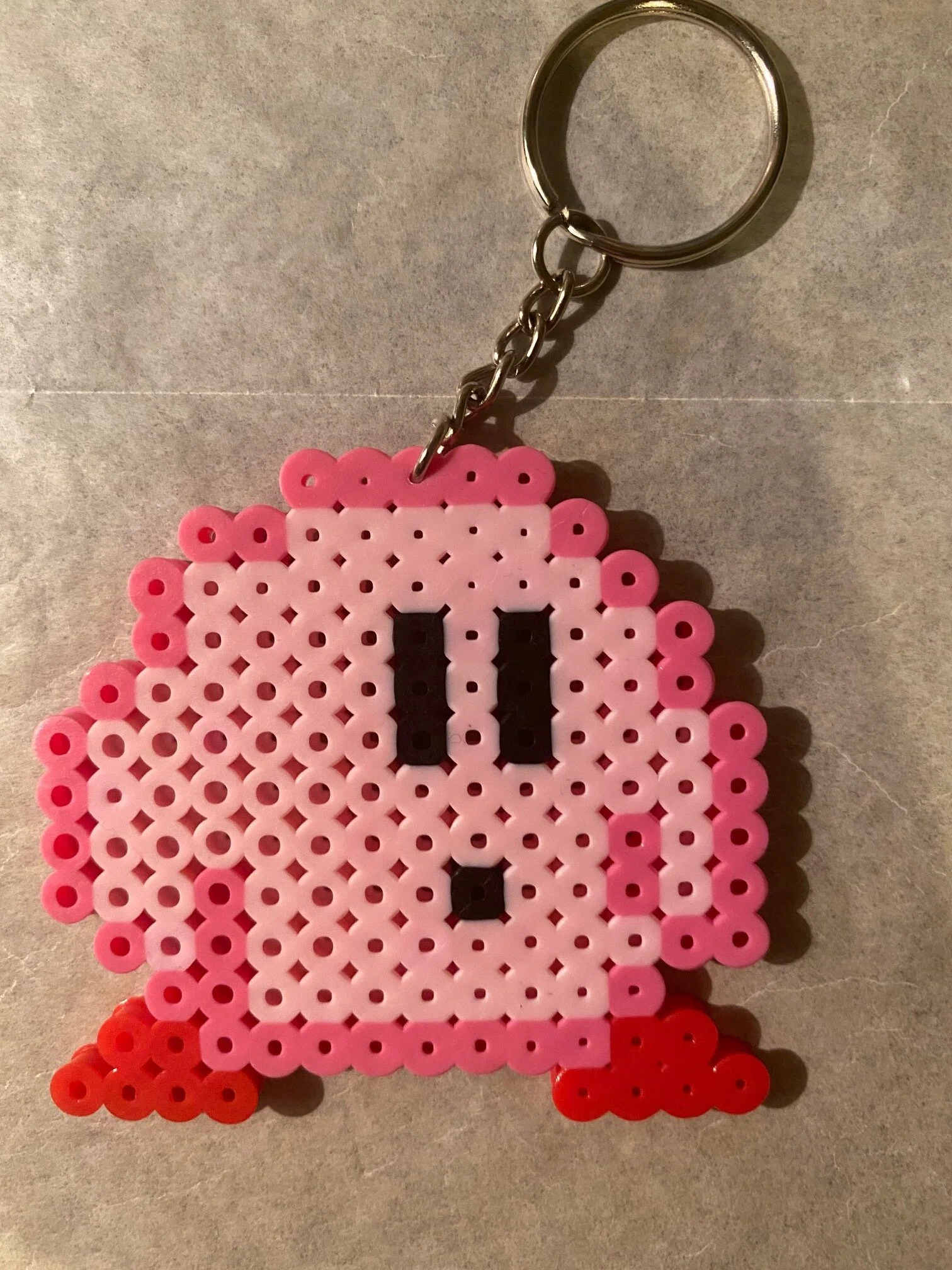 Kirby bead keychain