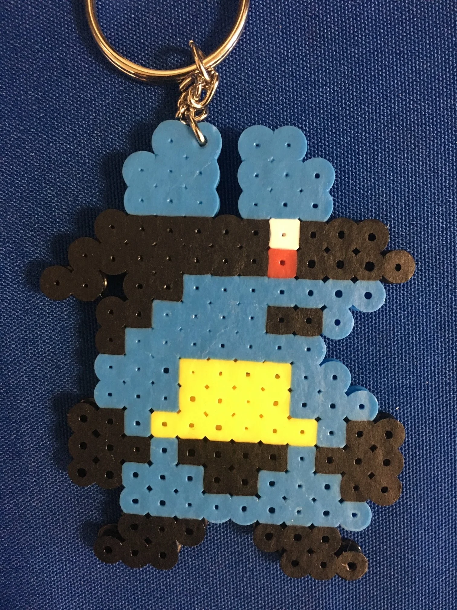 Lucario bead keychain