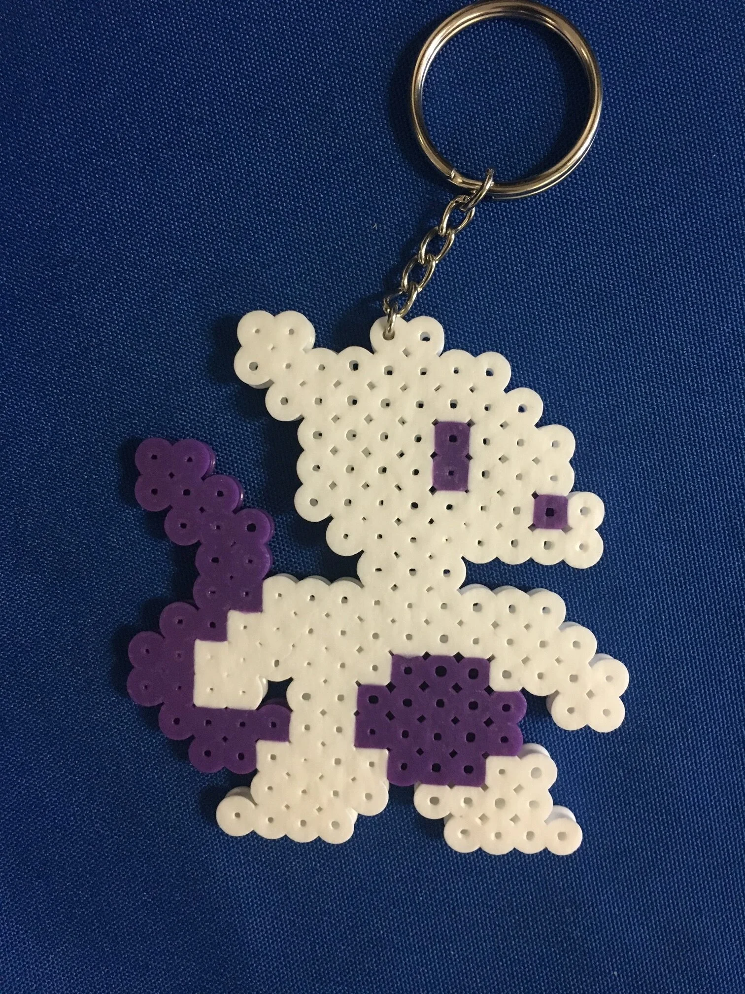 Mewtwo bead keychain