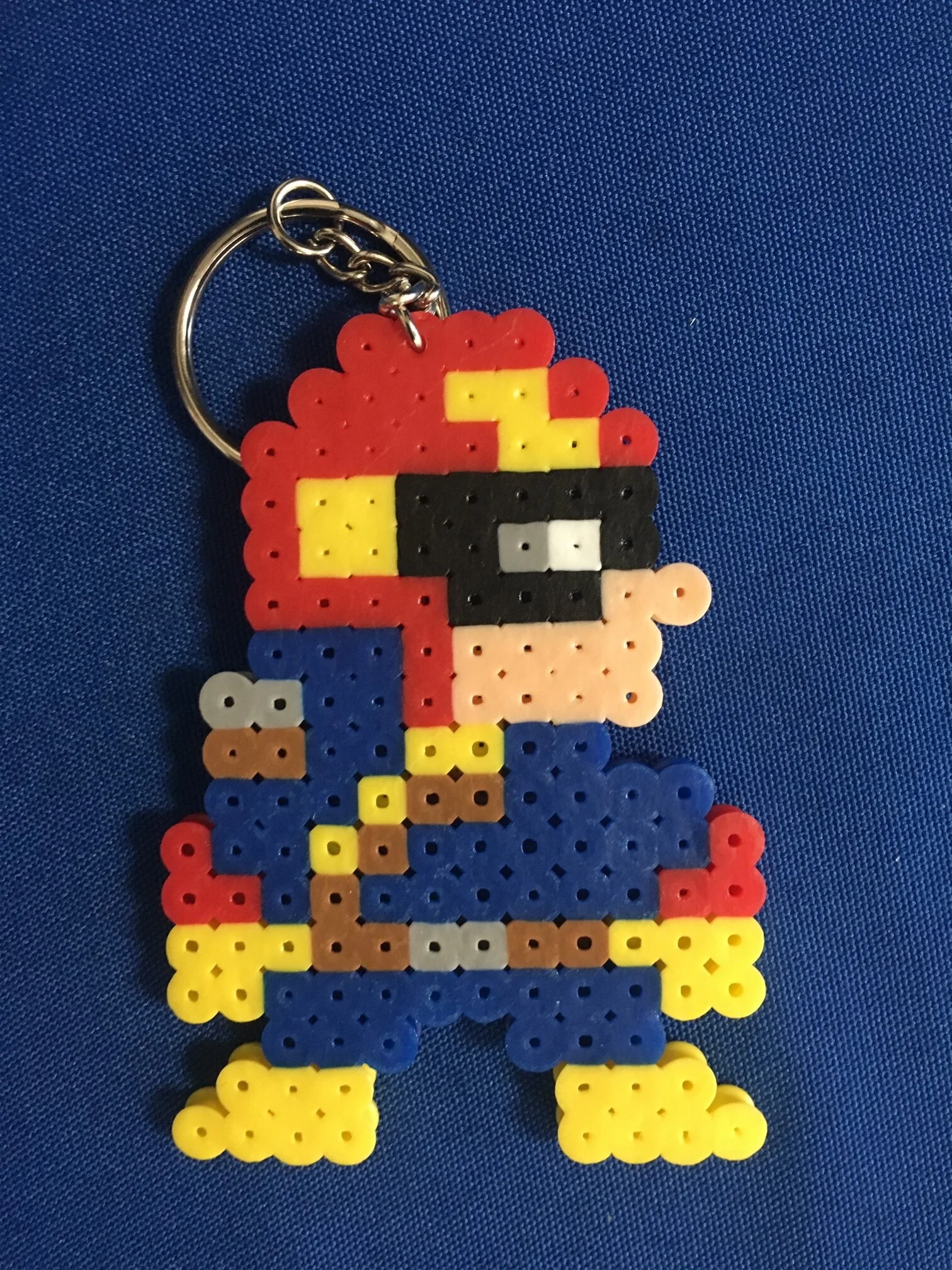 Captain Falcon bead keychain