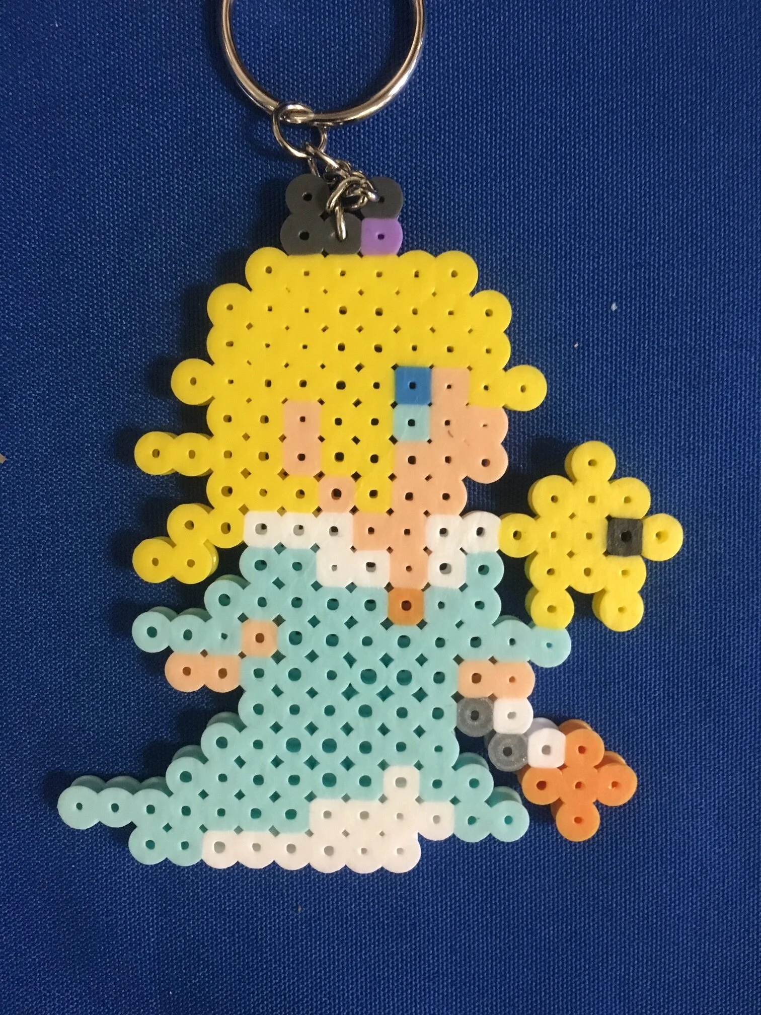 Rosalina and luma bead keychain