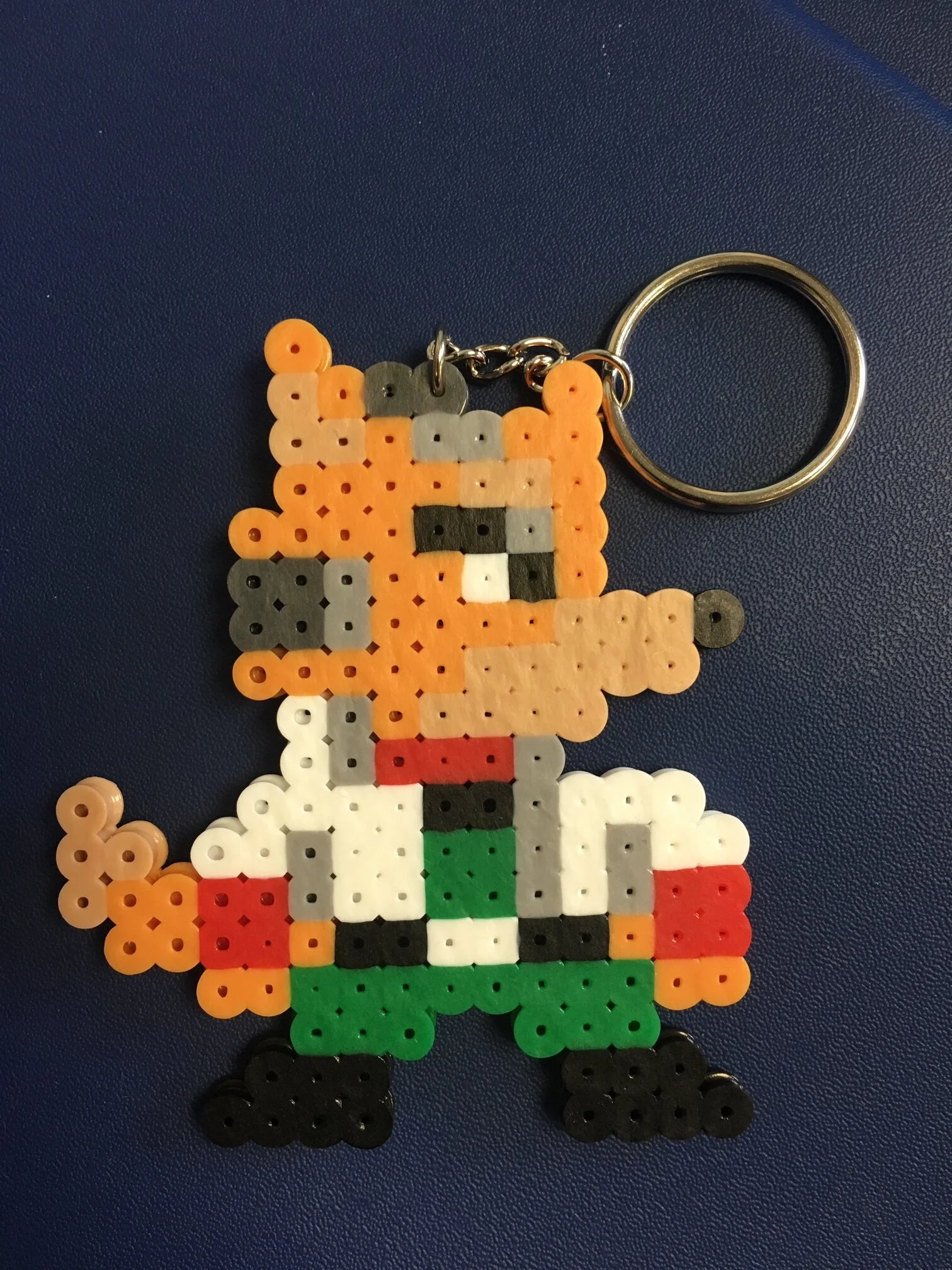 Fox McCloud bead keychain