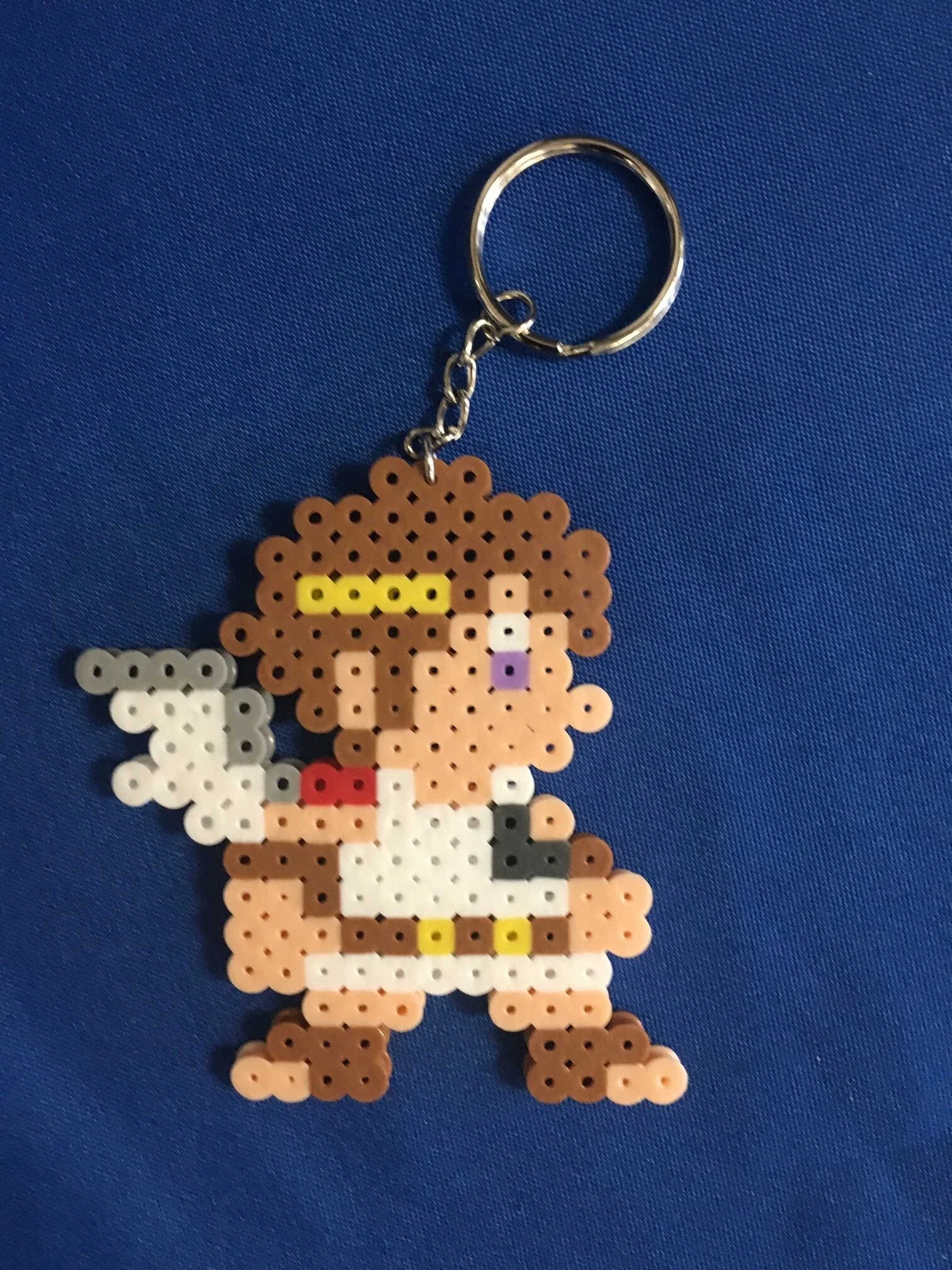 Pit bead keychain