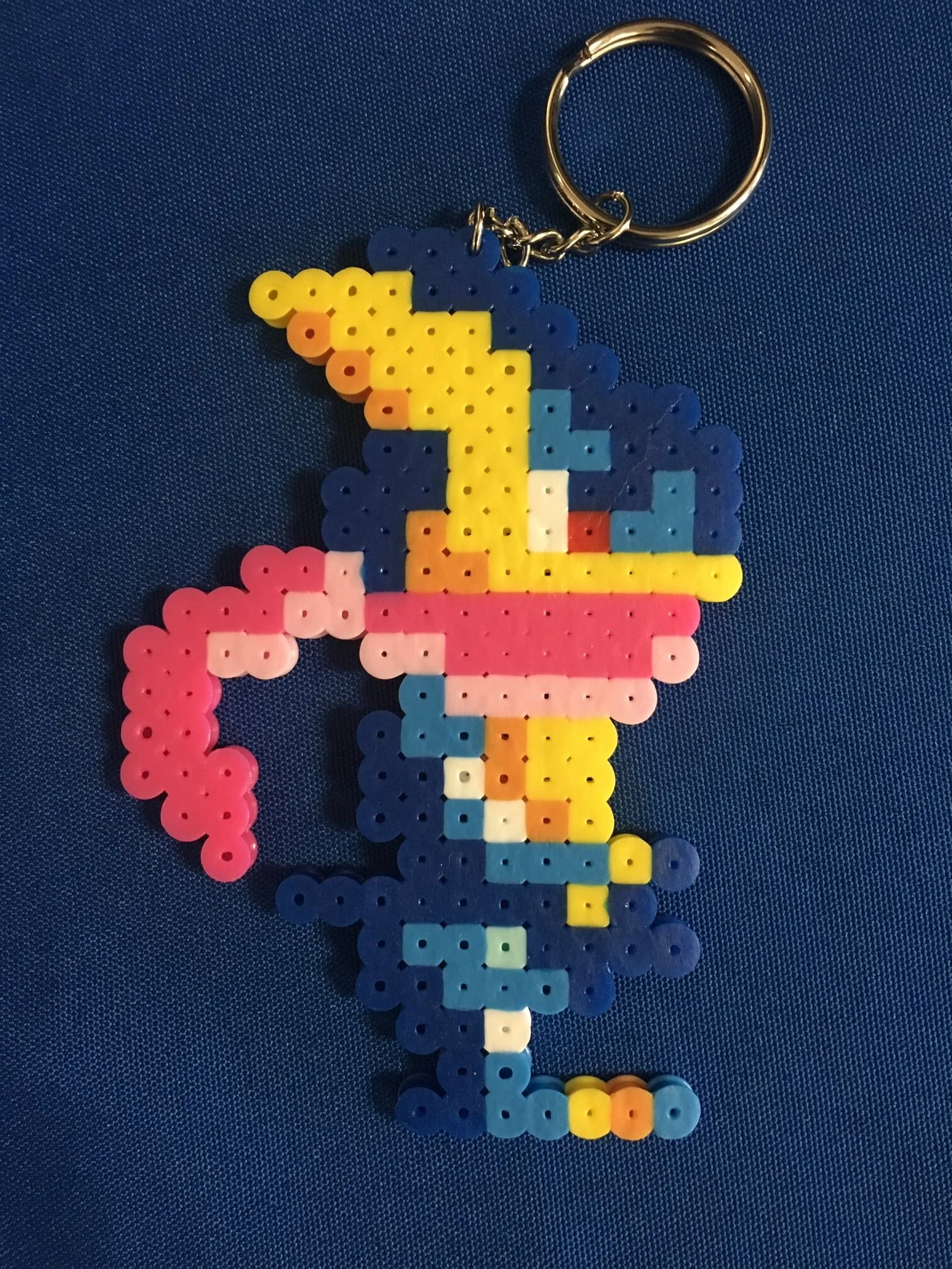 Greninja bead keychain