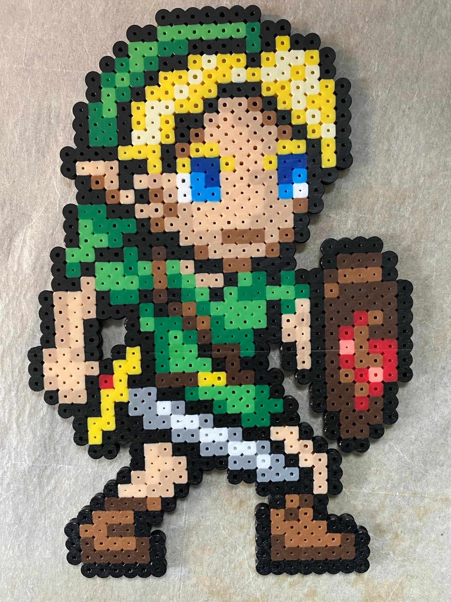 Young Link bead sprite perler