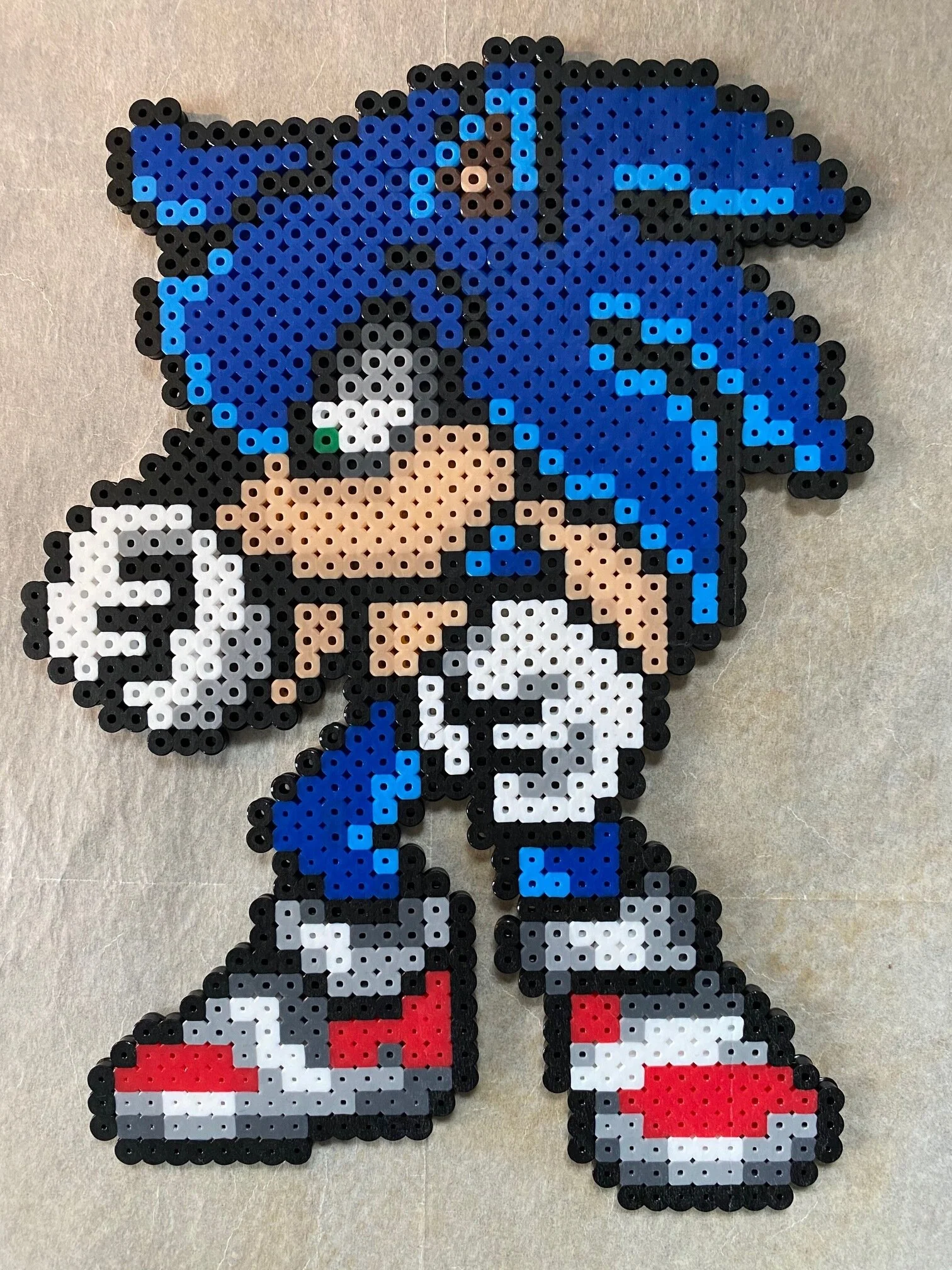 Sonic bead sprite perler