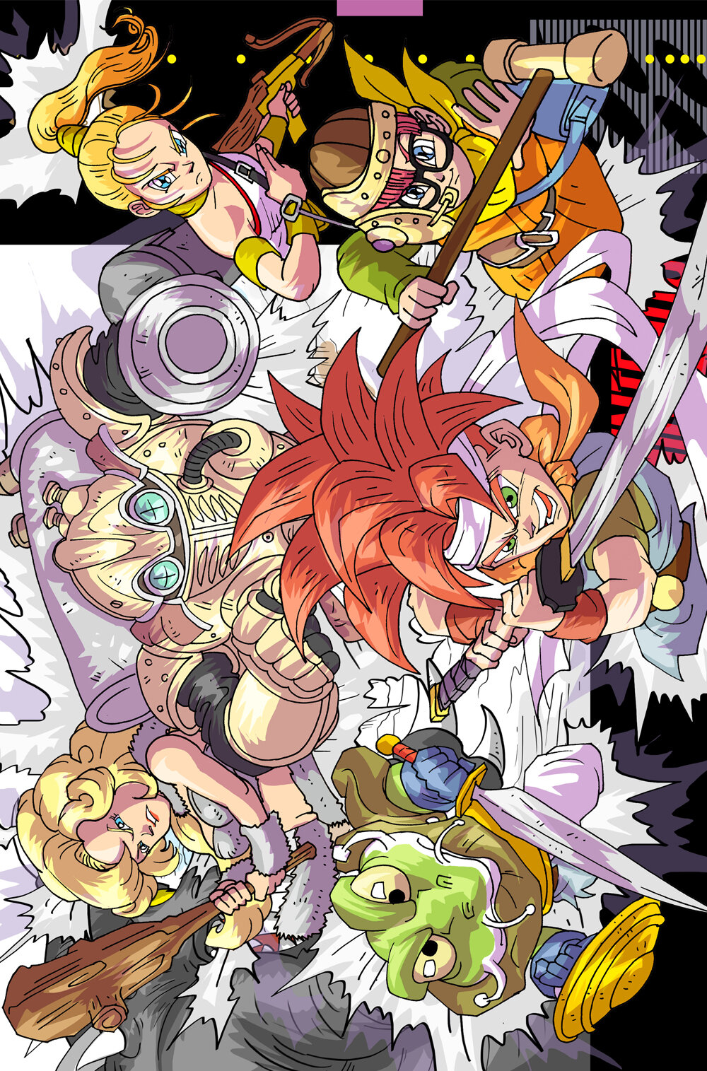 Chrono Trigger Game Cover Poster Print 11x17
