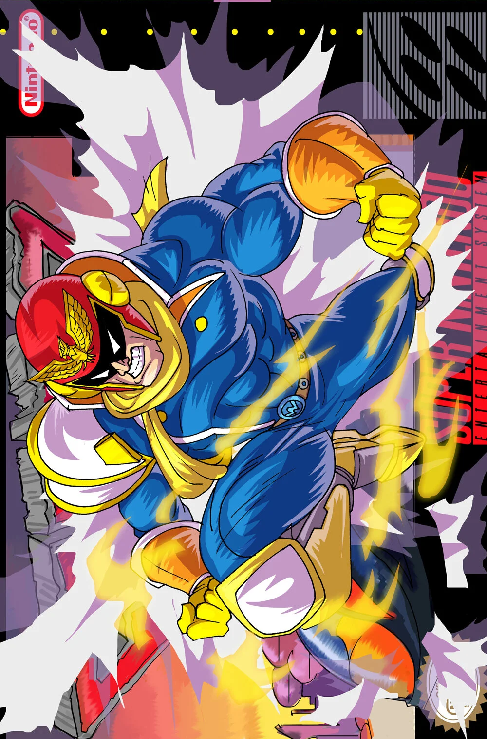 F-zero Game Cover Poster Print 11x17