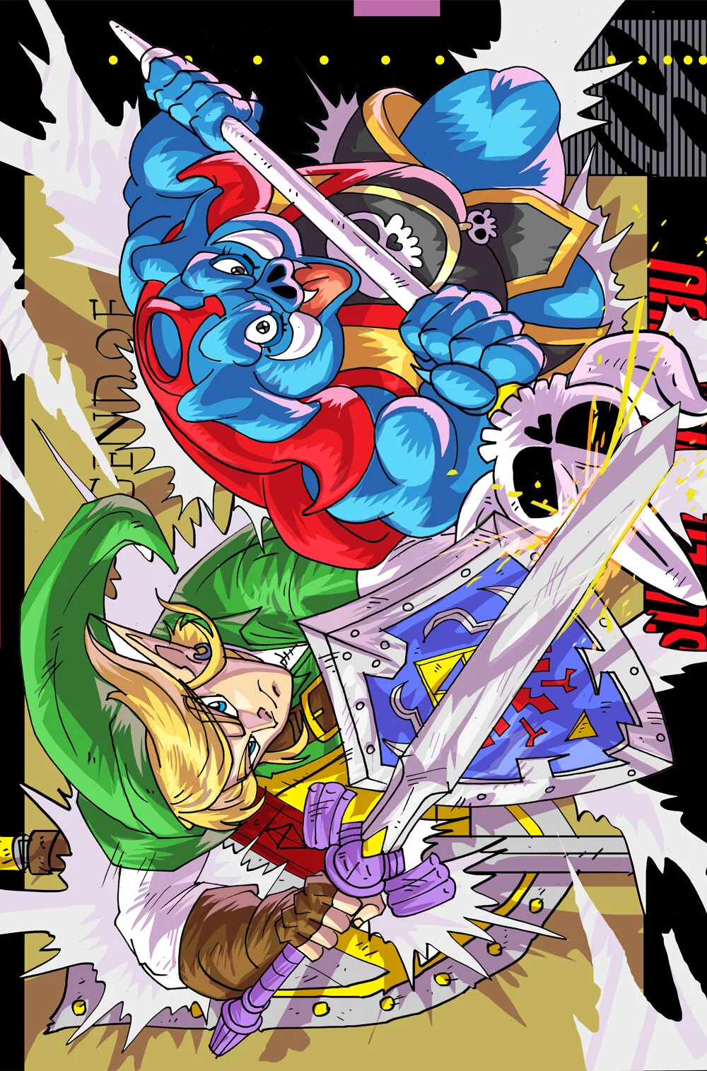 Link to the Past  Game Cover Poster Print 11x17