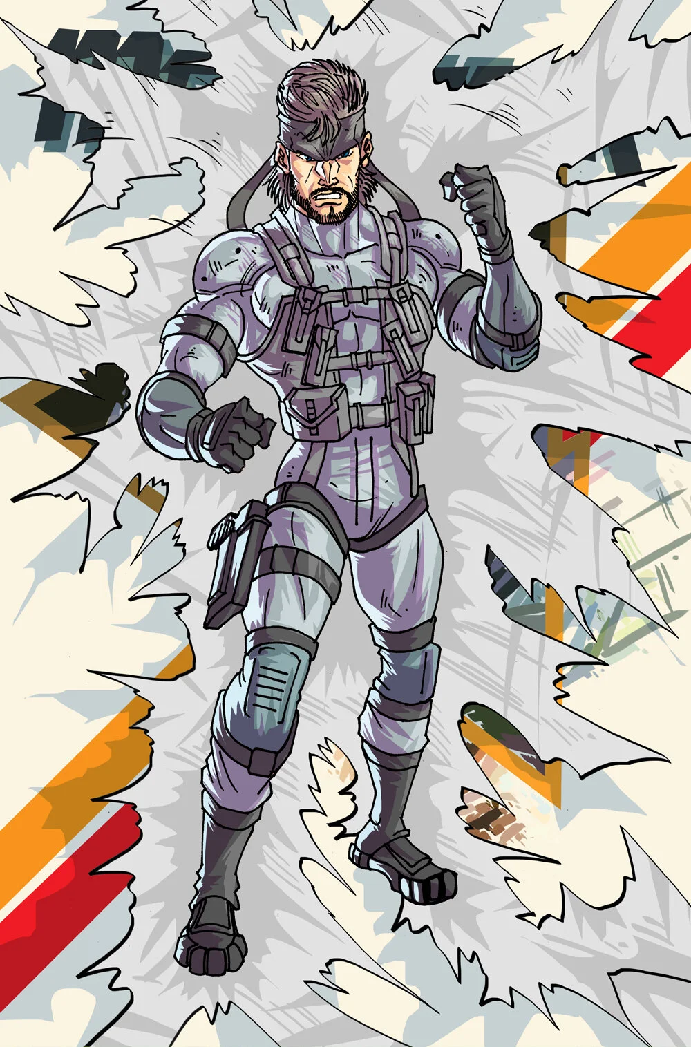 Metal Gear Game Cover Poster Print 11x17