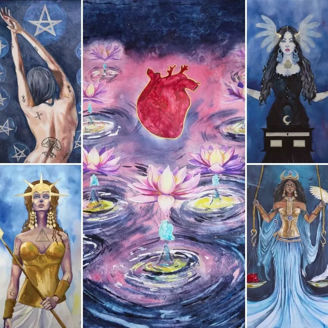 A retrospective of the cards I've Illustrated over the years with ETA Tarot. 

#watercolor #watercolourart #watercolour #watercolorart #watercolorartist #aquarelle #aquarelleart #aquarelleartist #artwork_in_studio #aquaart #tarotart #tarotcard #etata