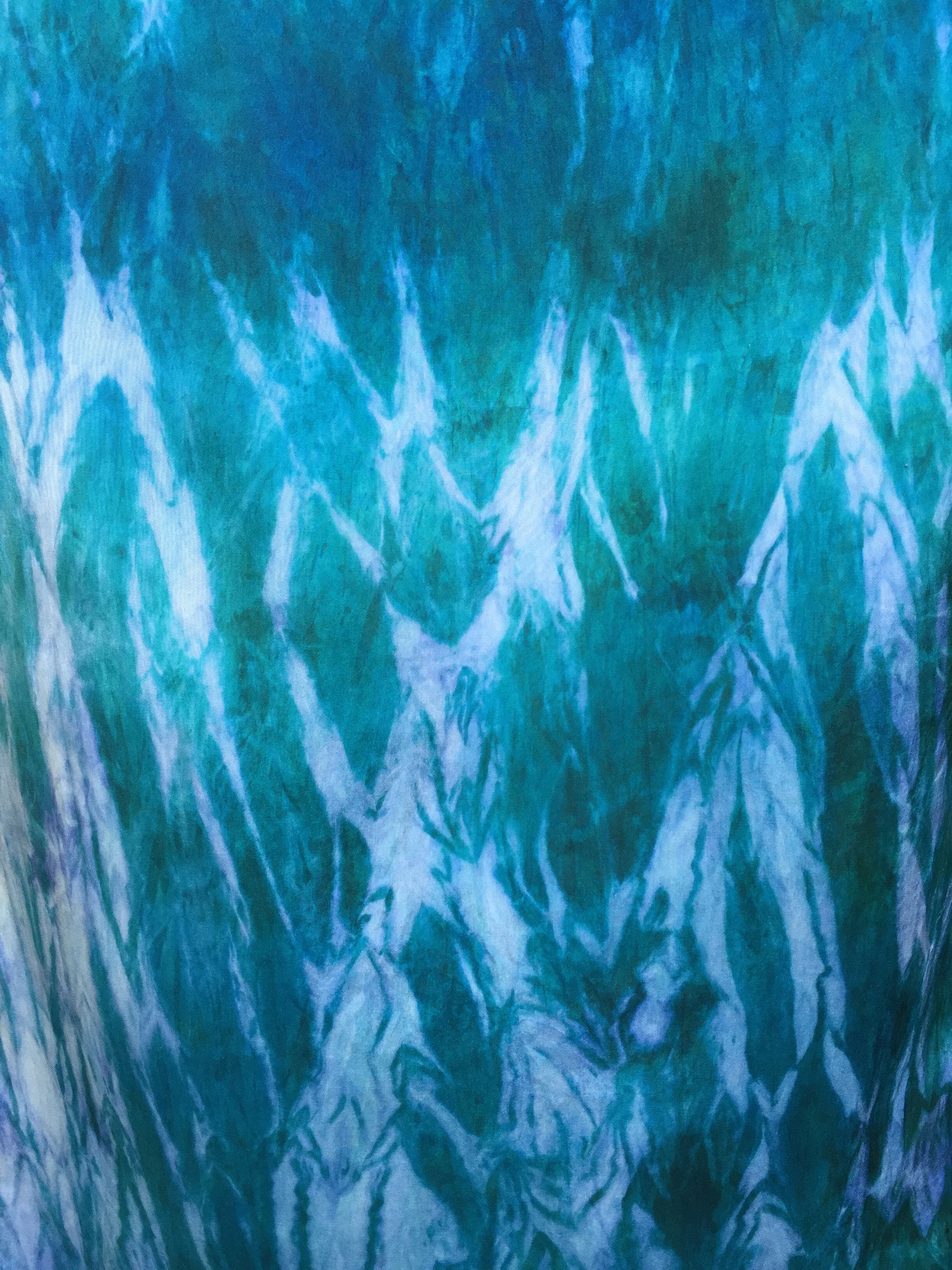 Shibori Tie Dyed Silk