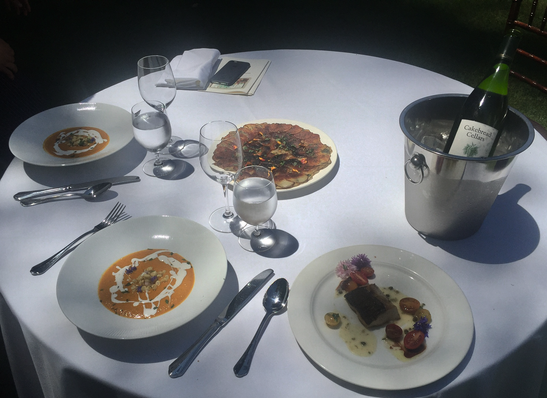 A final look at our meal. 