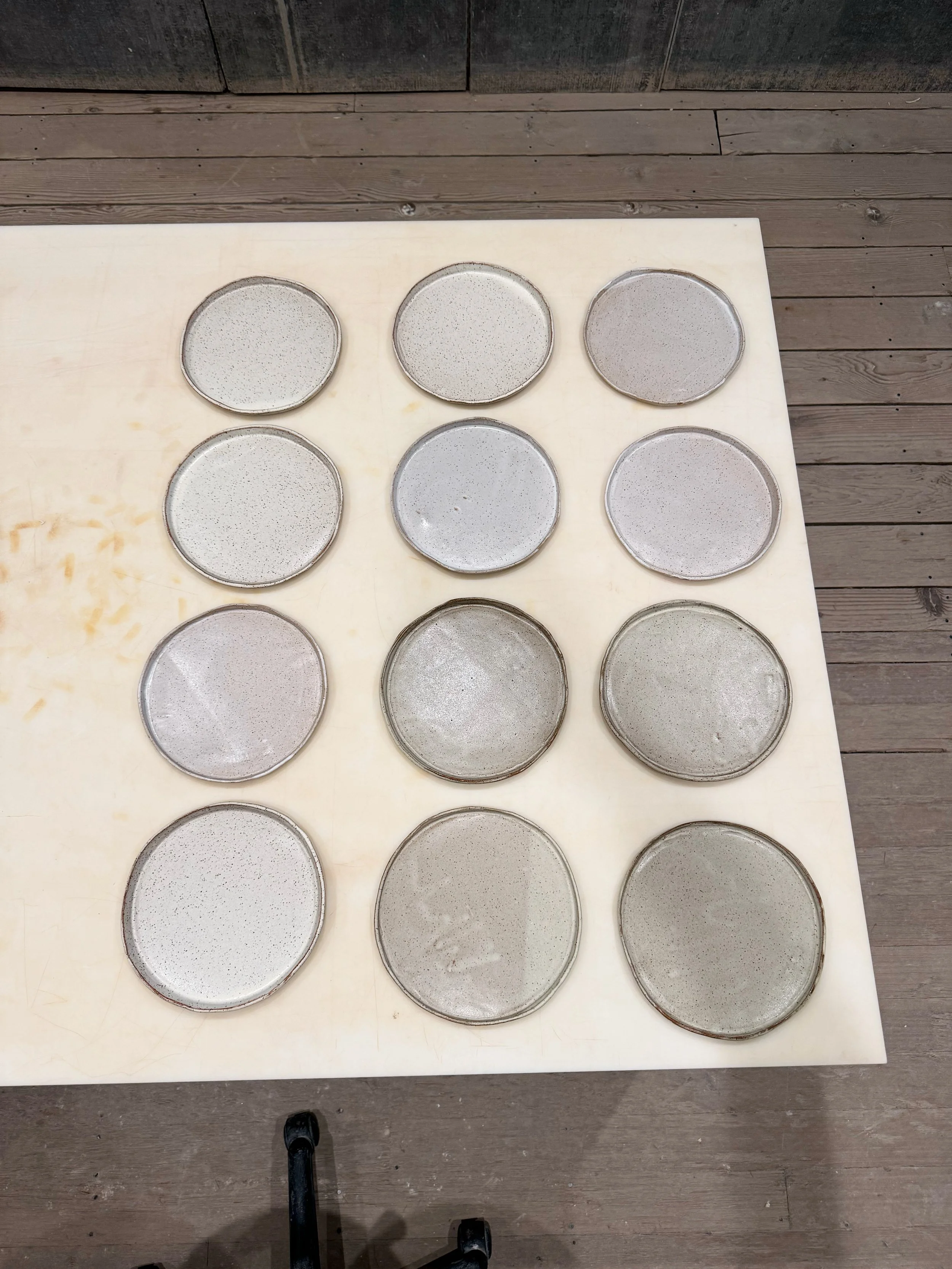 "Matte Clear" on Speckled Buff