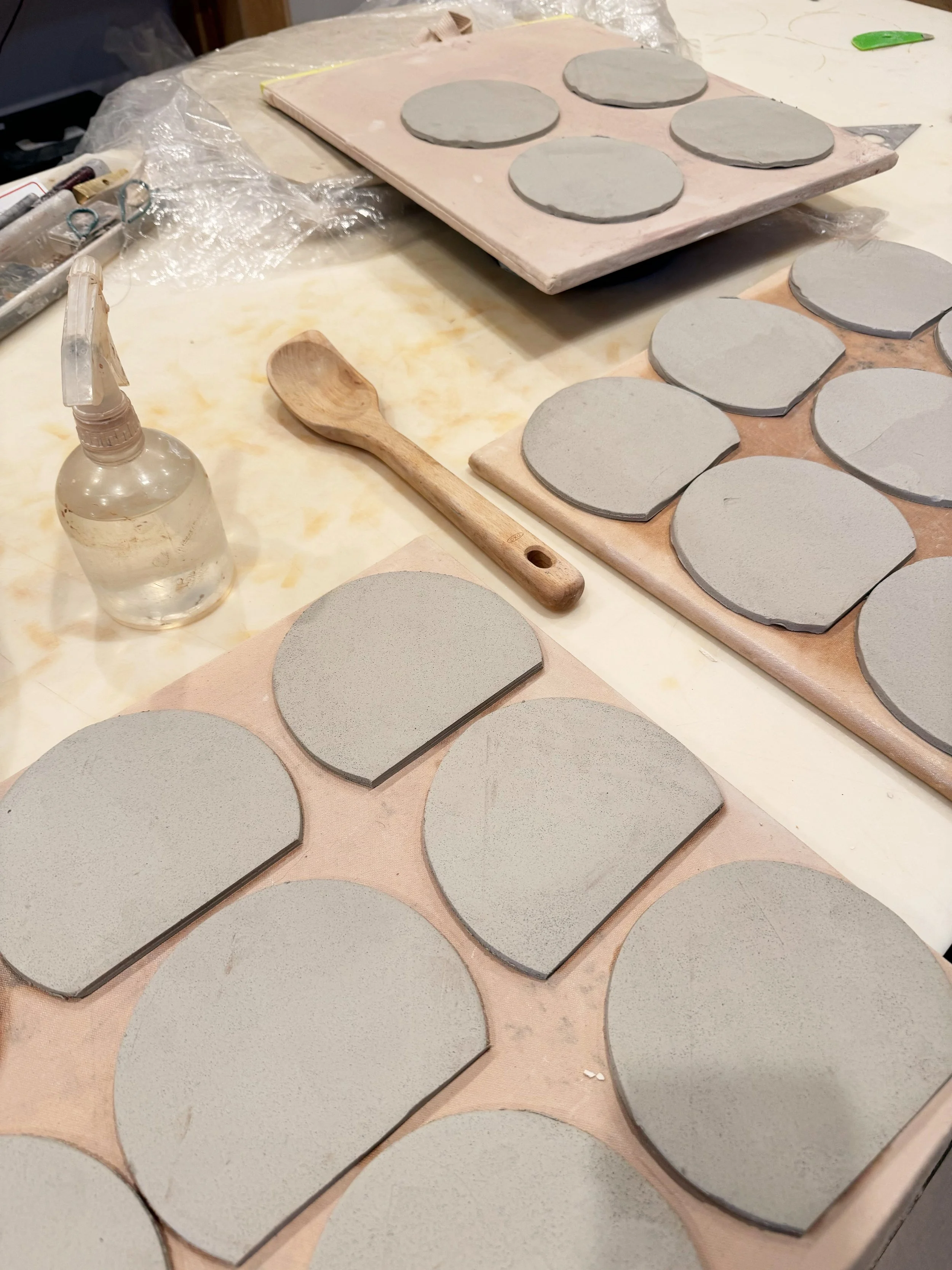 Work on canvas boards