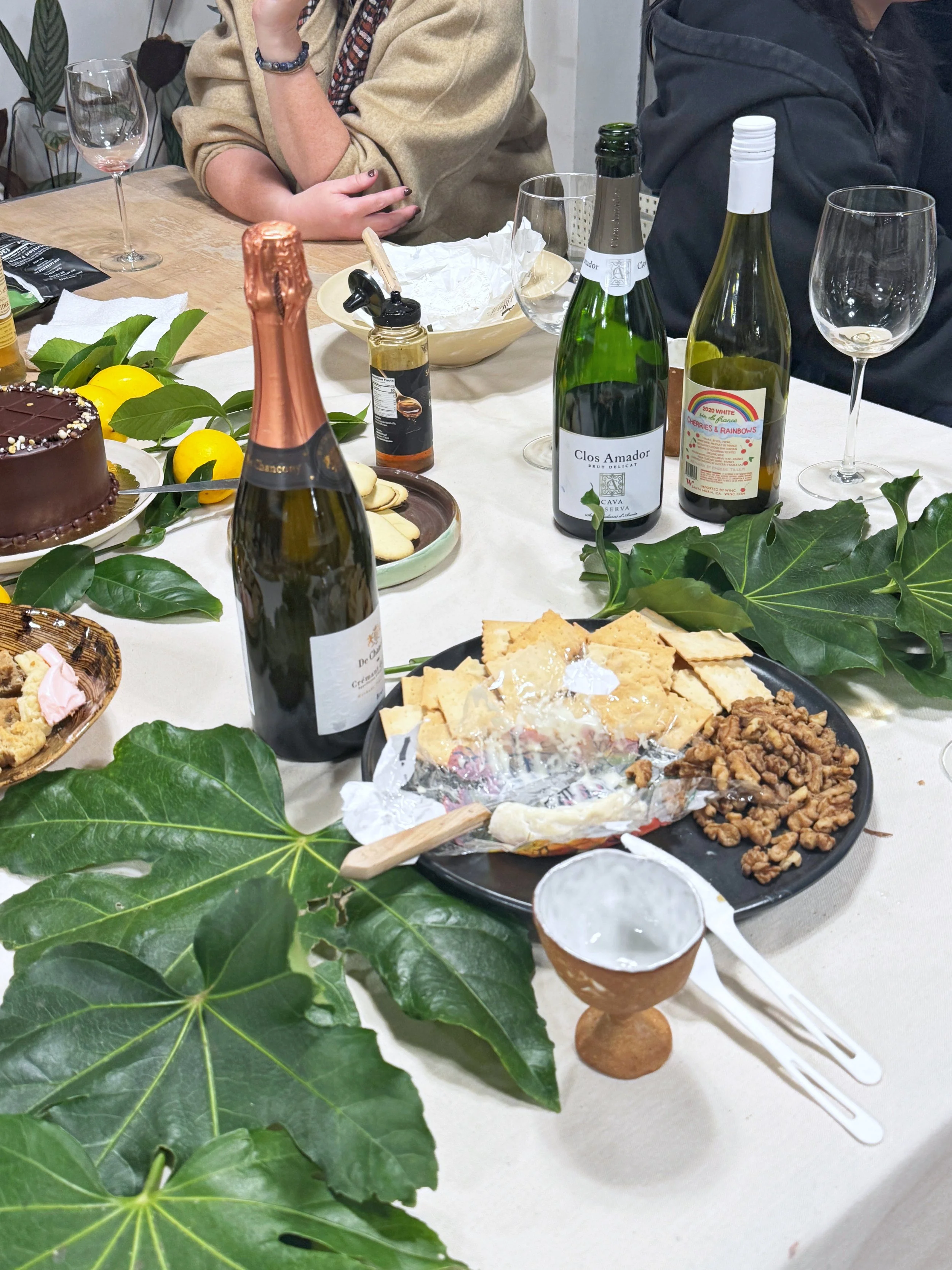 We have glasses, you bring wine