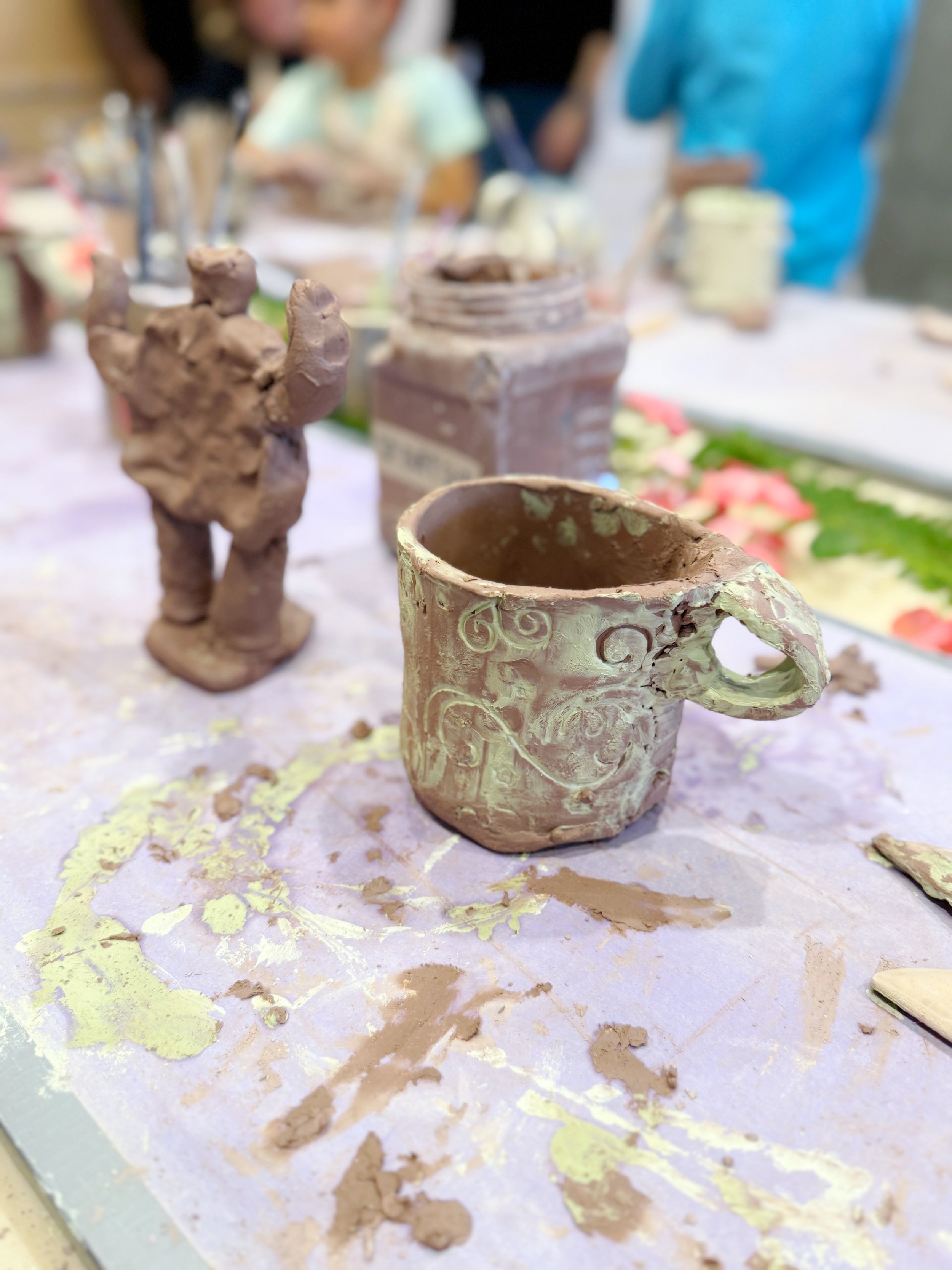 A robot and a mug