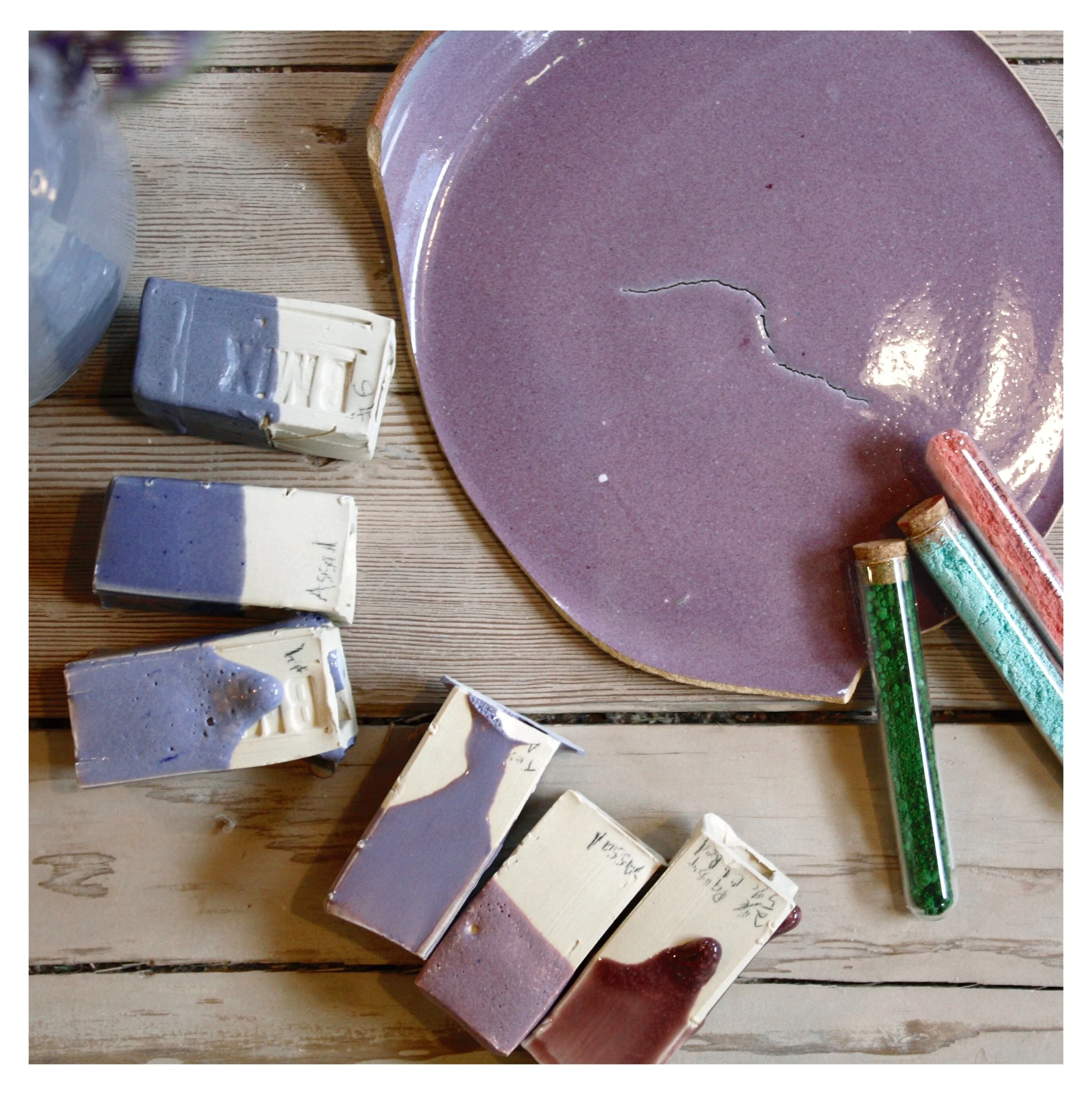 Purple and mauve tests