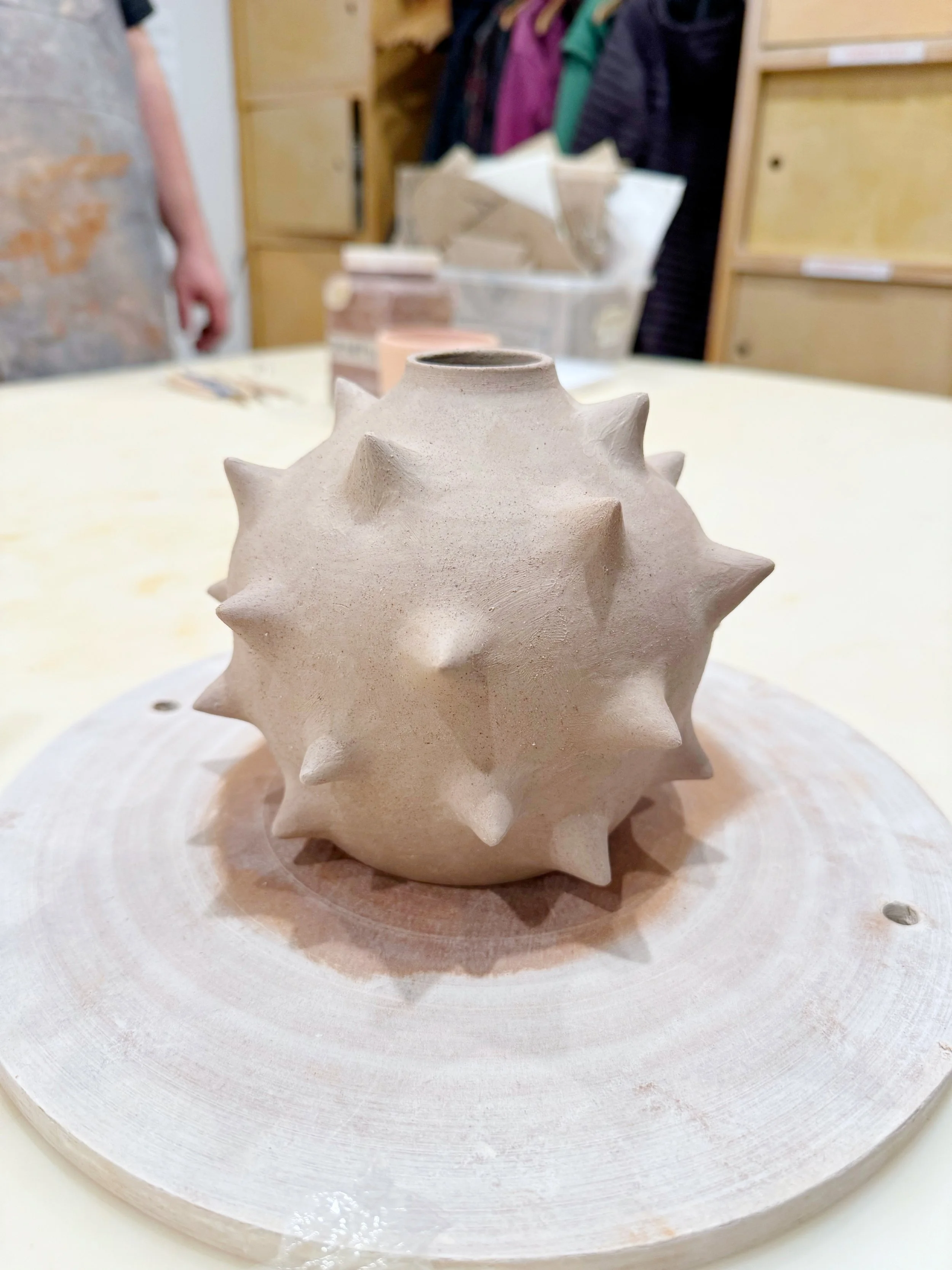 Spikes on a vase