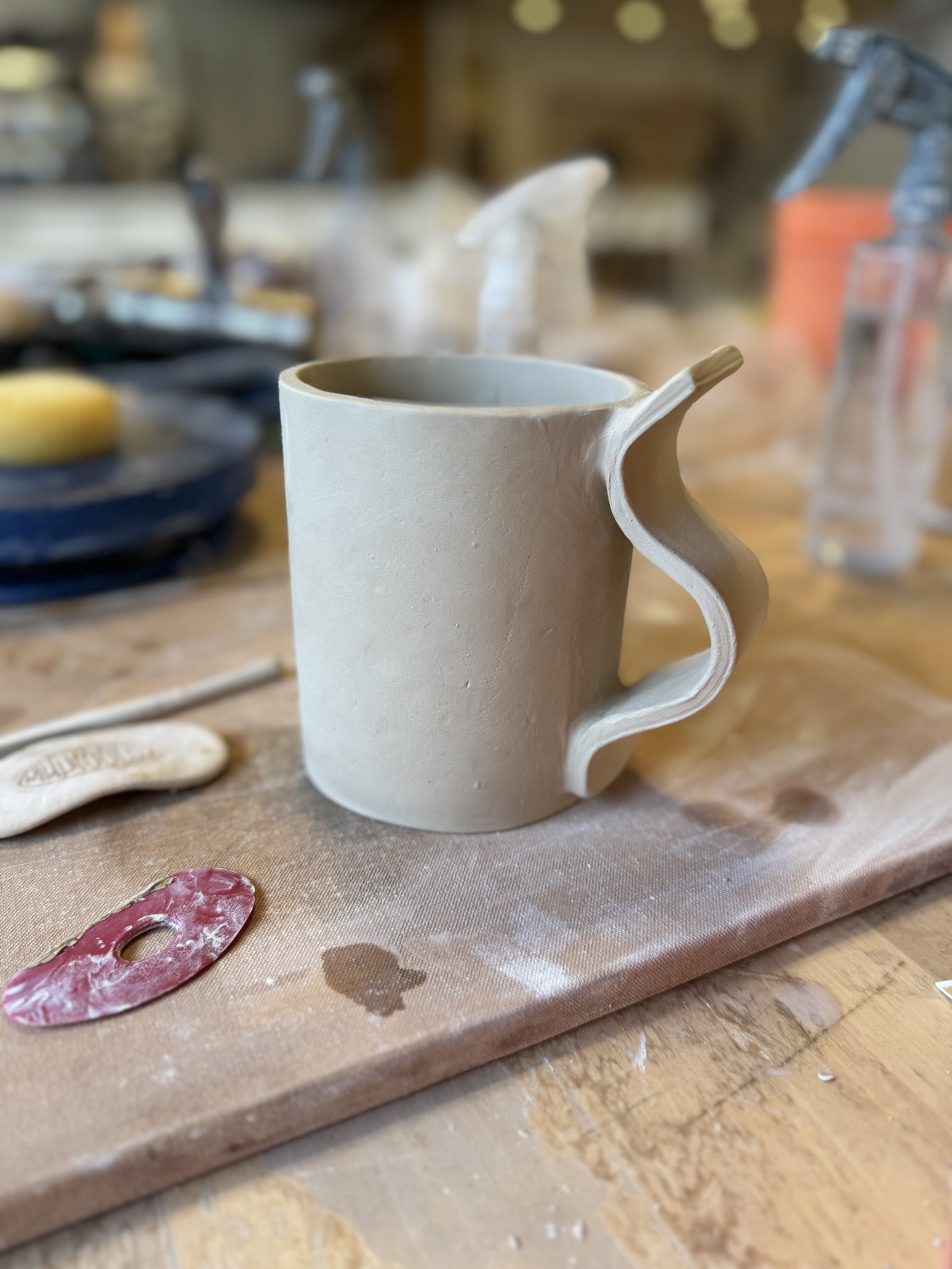 A slab mug