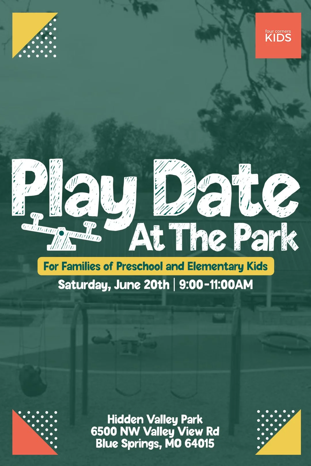 Four Corners Kids Park Play Date