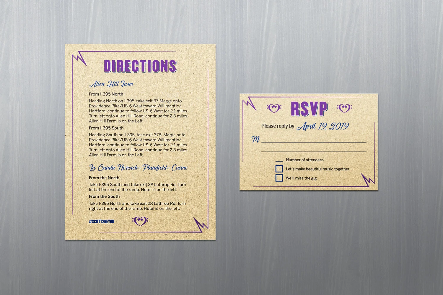 Directions and RSVP