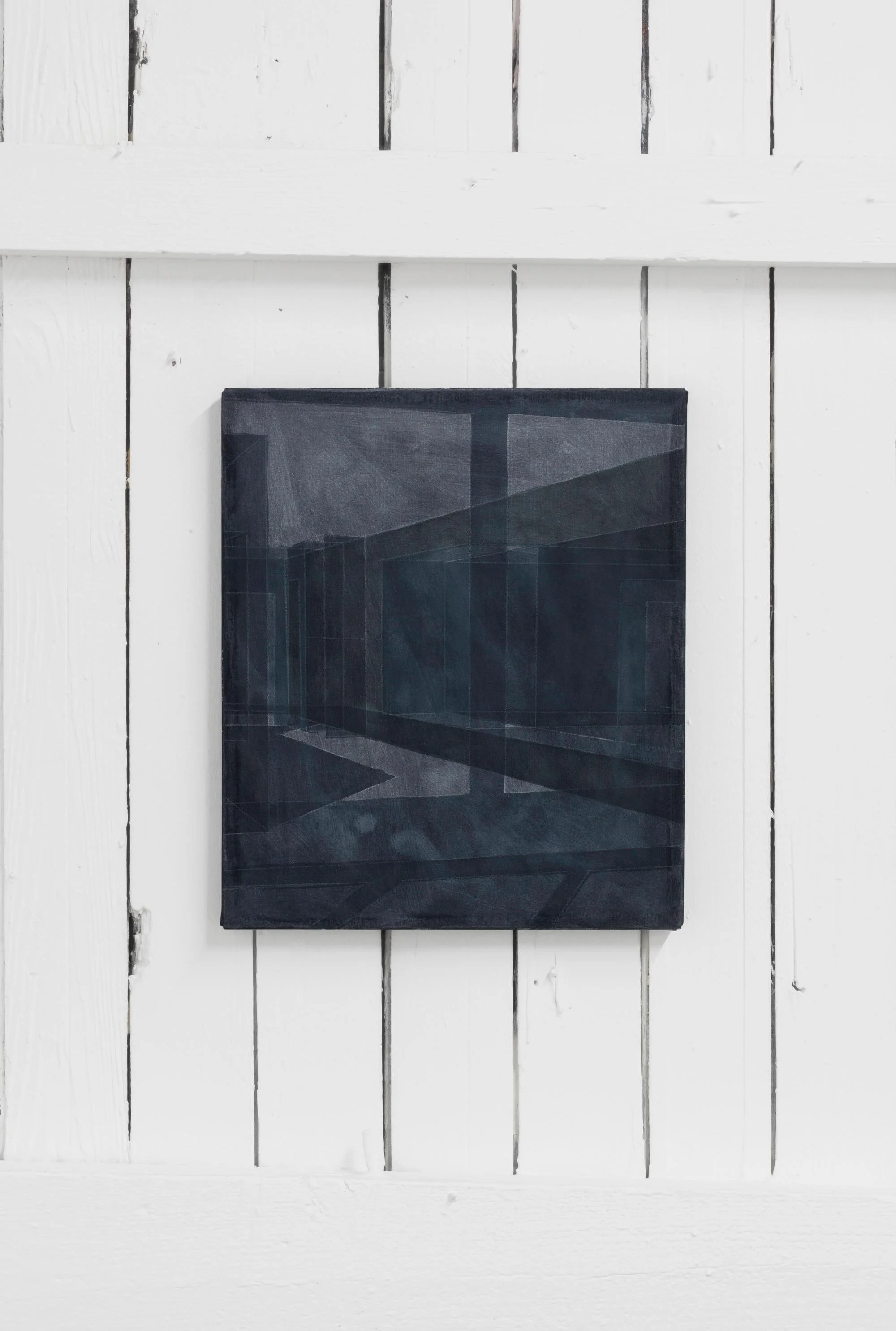   Window throughline , 2026, acrylic on jusi silk 