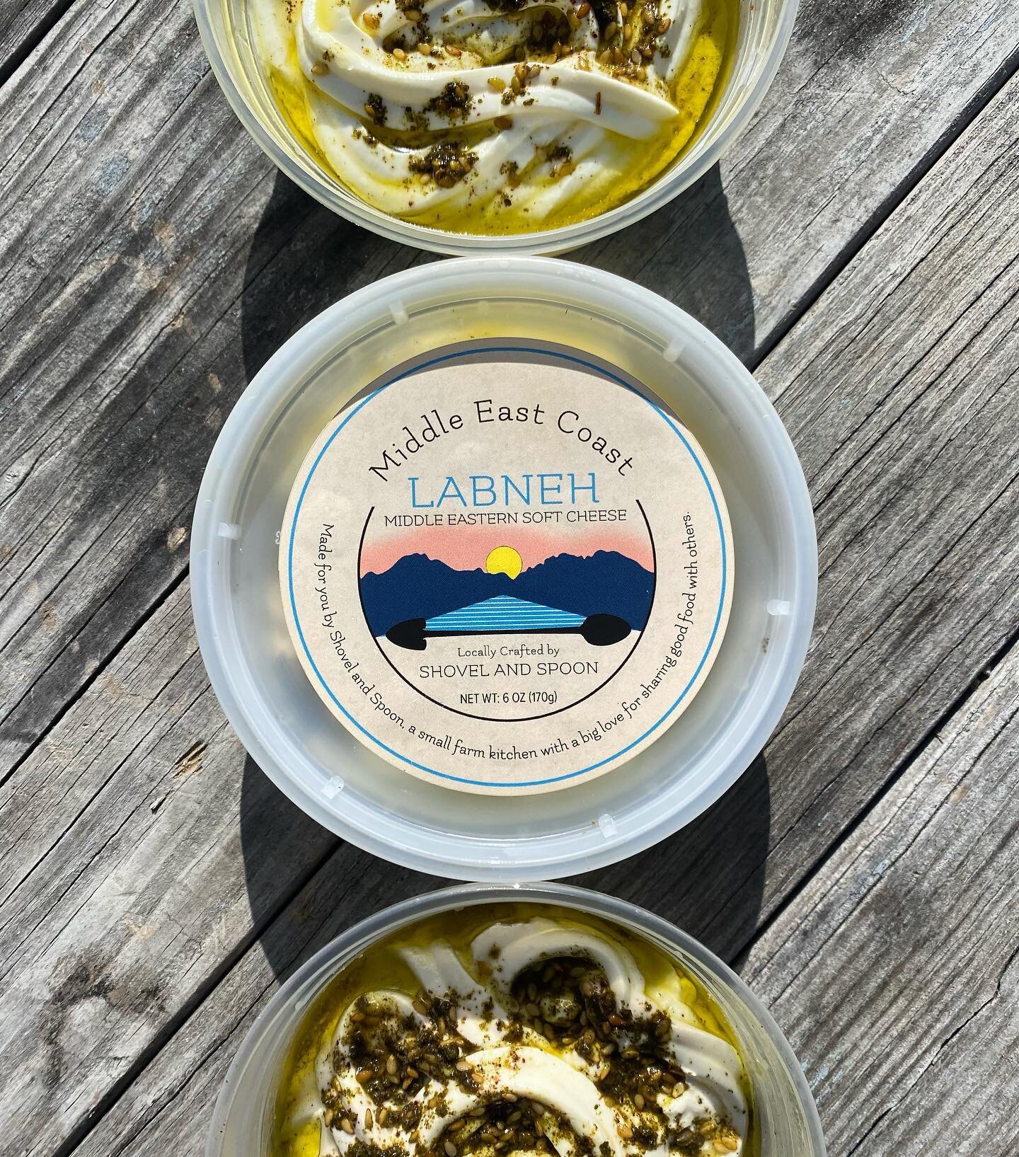 💥NEW PRODUCT ALERT💥 Another Middle Eastern classic: Labneh! This tangy, creamy soft cheese is made fresh with @mainemilkhouse organic yogurt from their pastured Jersey cows. Topped with olive oil and za&rsquo;atar, it&rsquo;s delicious with roasted