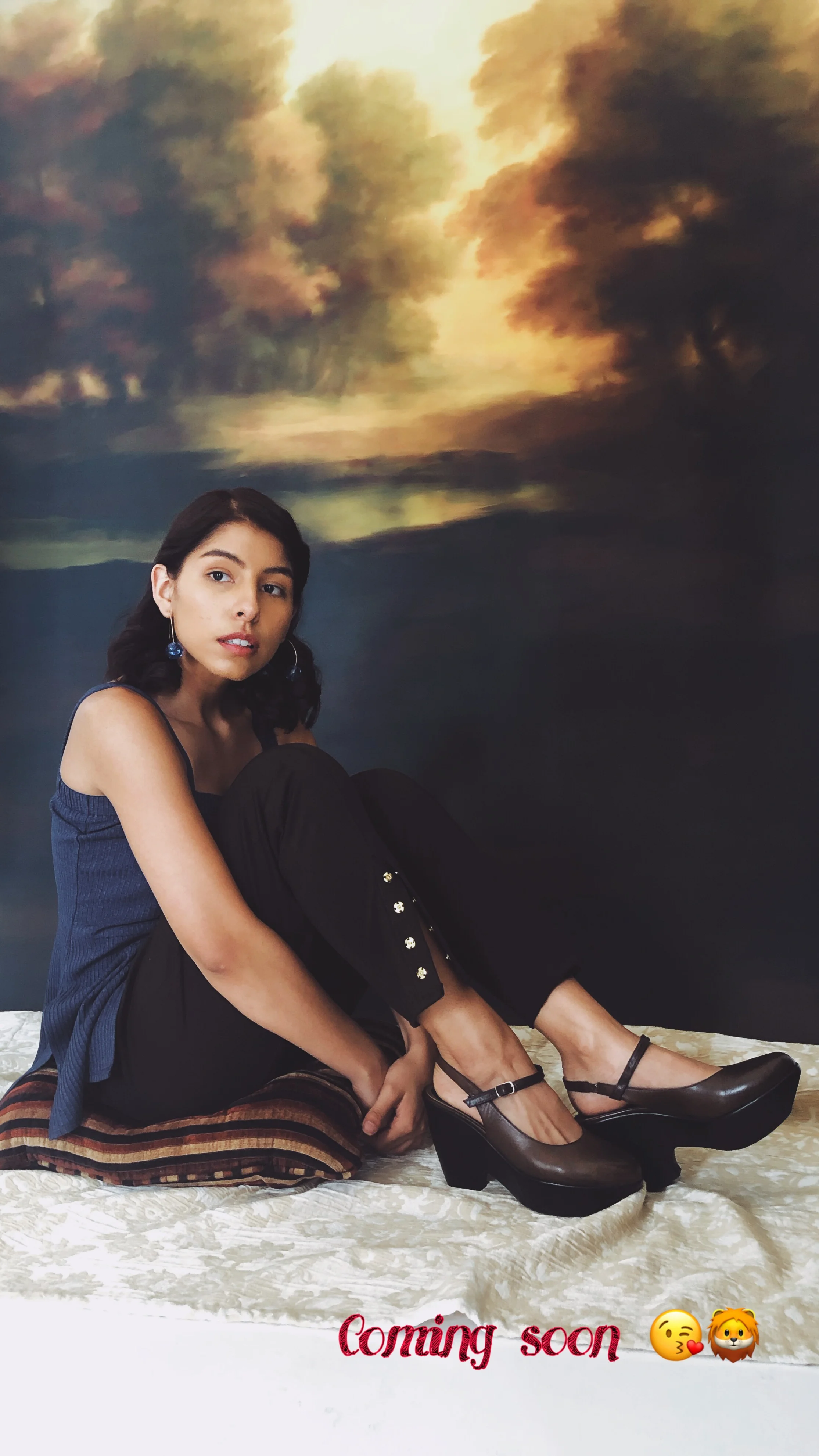 fall oil painting photoshoot backdrop