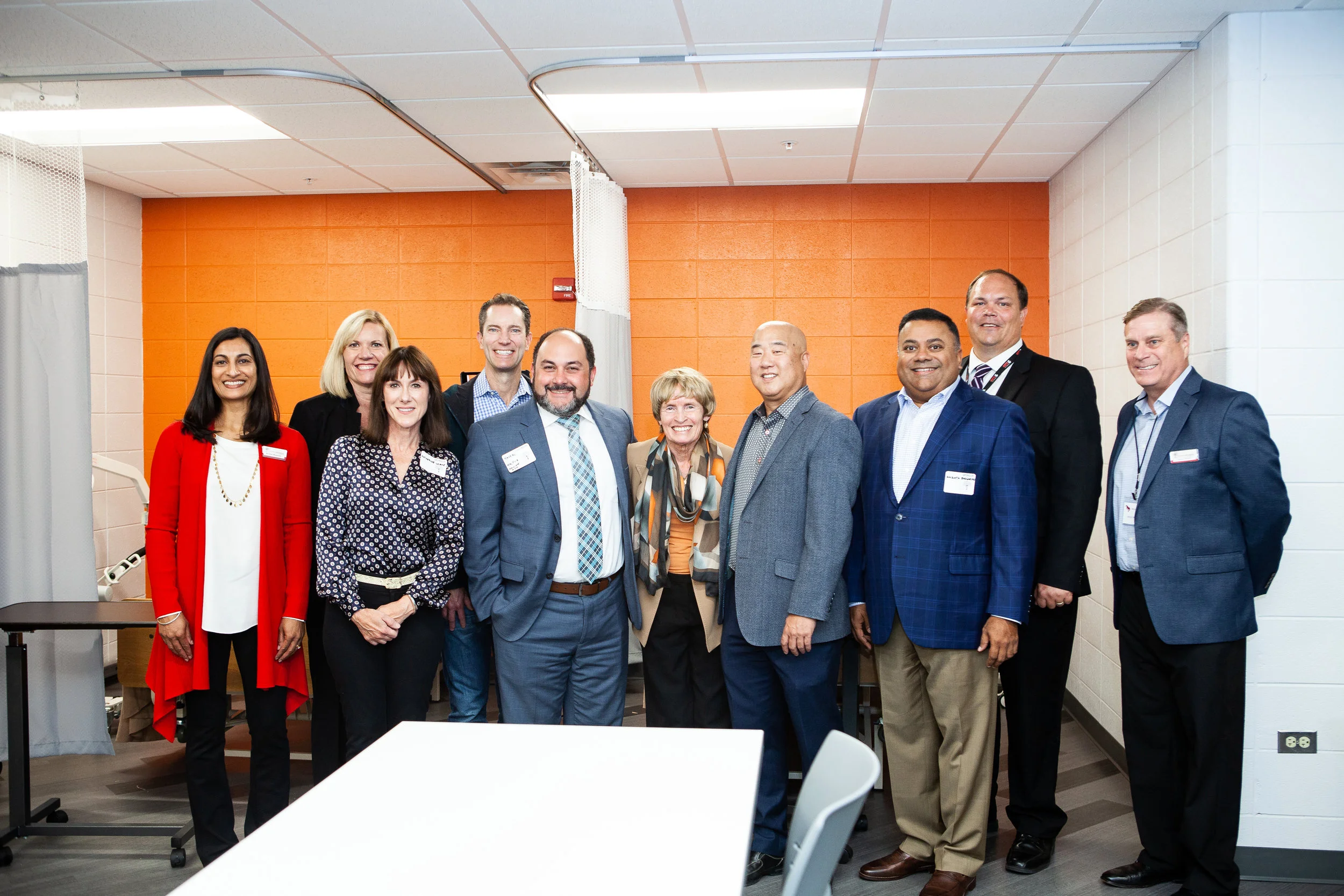 Sponsors at the Ribbon Cutting of the Health Sciences Lab