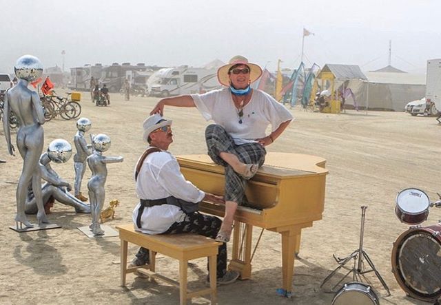 Sing us a song you&rsquo;re the piano man!
@markbarzman and his wife performing their duet @ #kampapokalyptika last year!
Thank you so much for sharing this amazing photo with us! Can&rsquo;t wait to meet you next year 🔥
#burningman #blackrockcity #