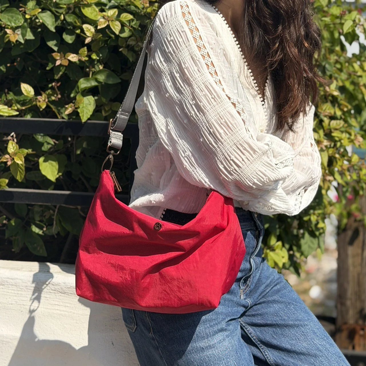 BAGMIO LEISURE 斜背包 - 緋紅