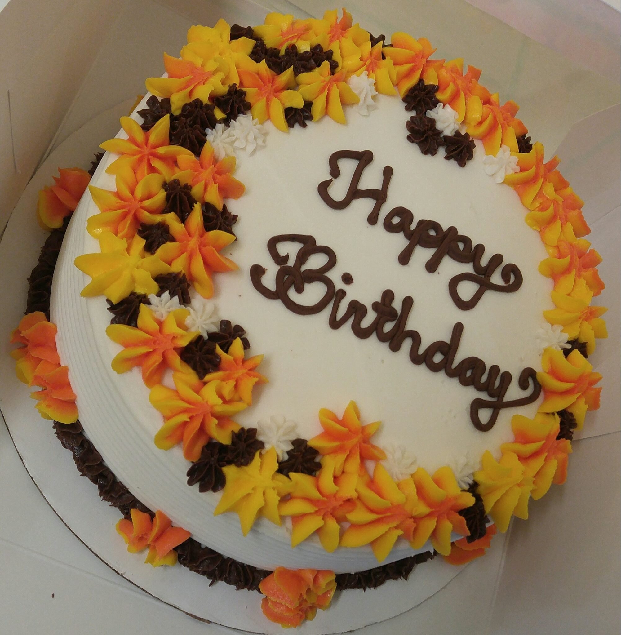 autumn birthday cake