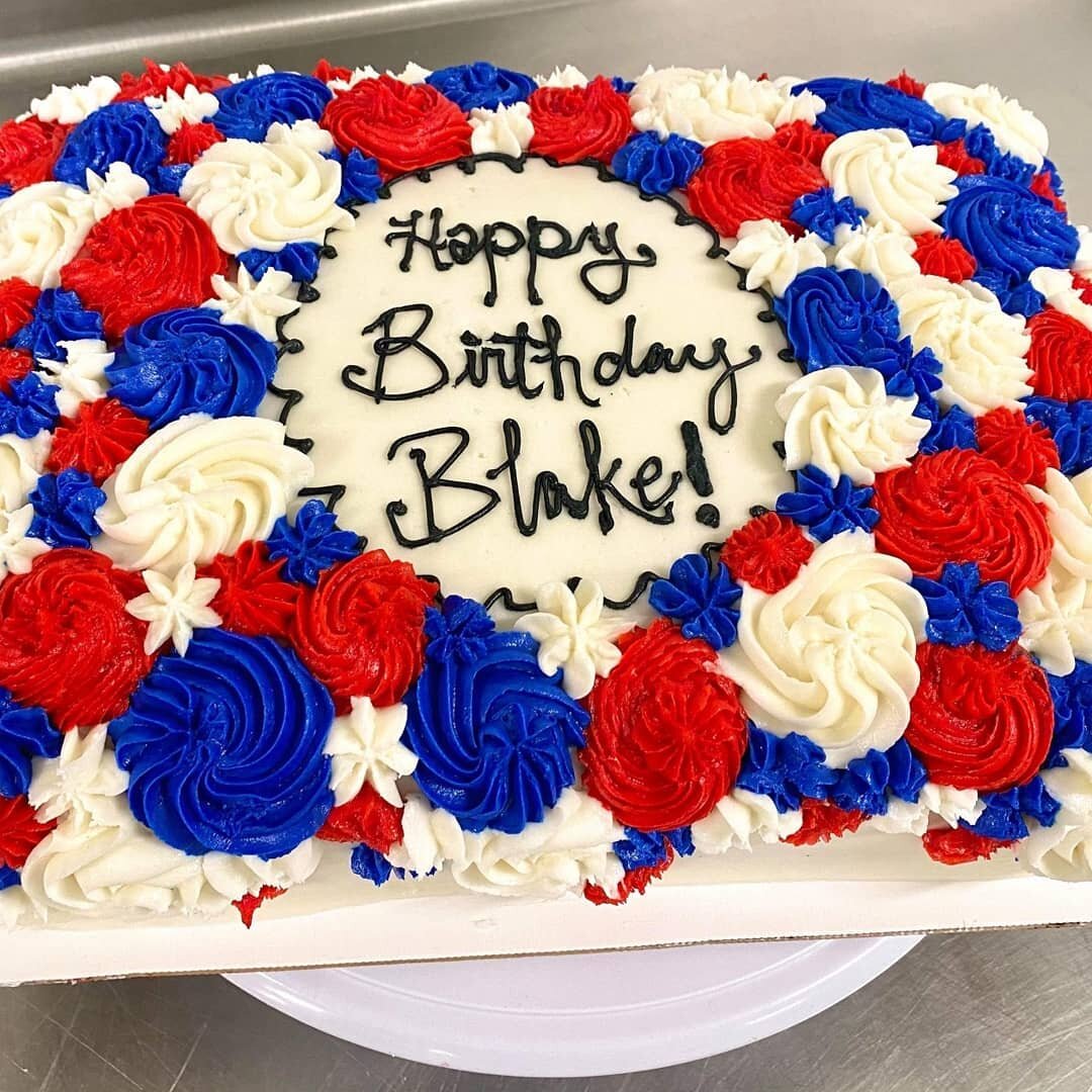 Birthday 1/4 Slab cake