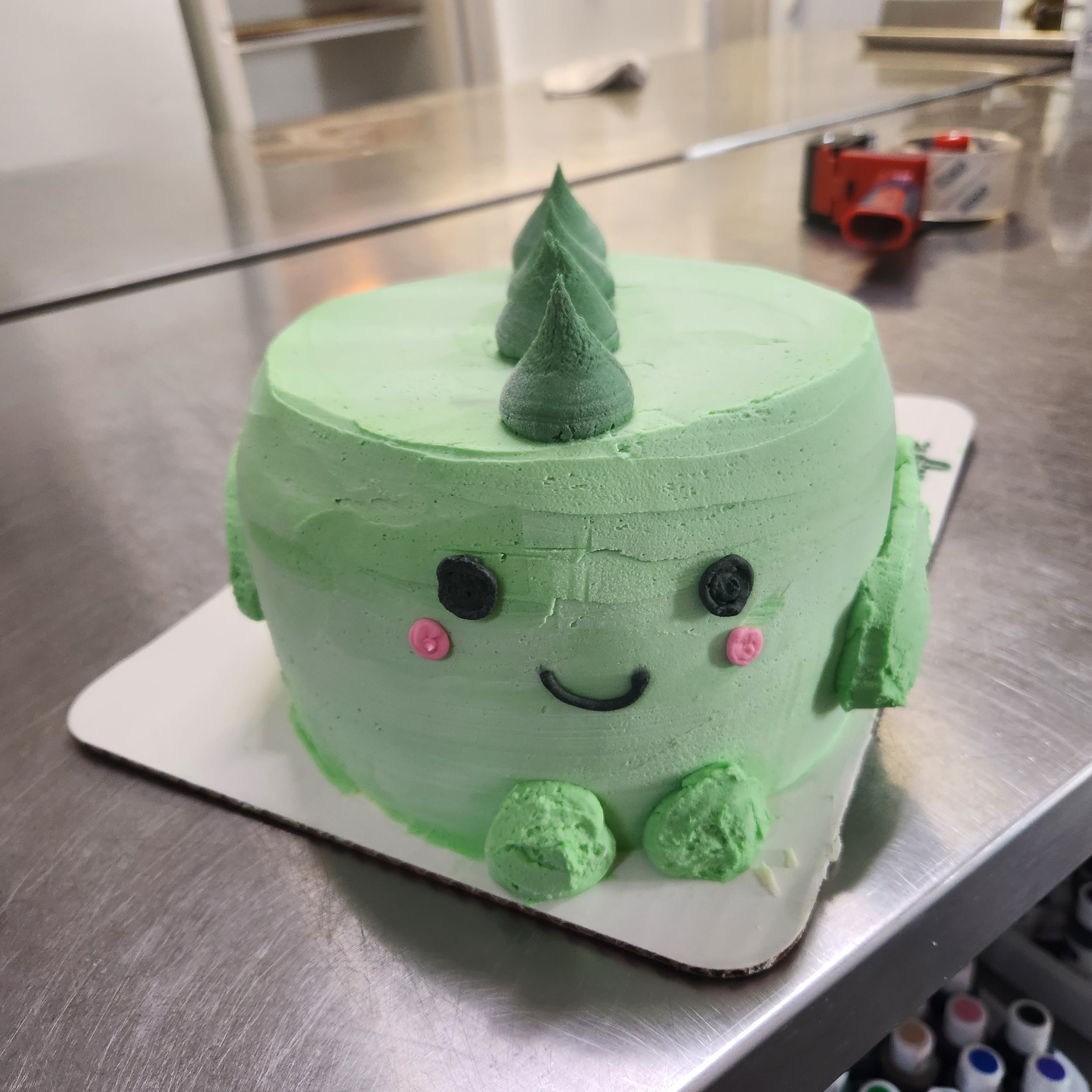 Cute dinosaur cake