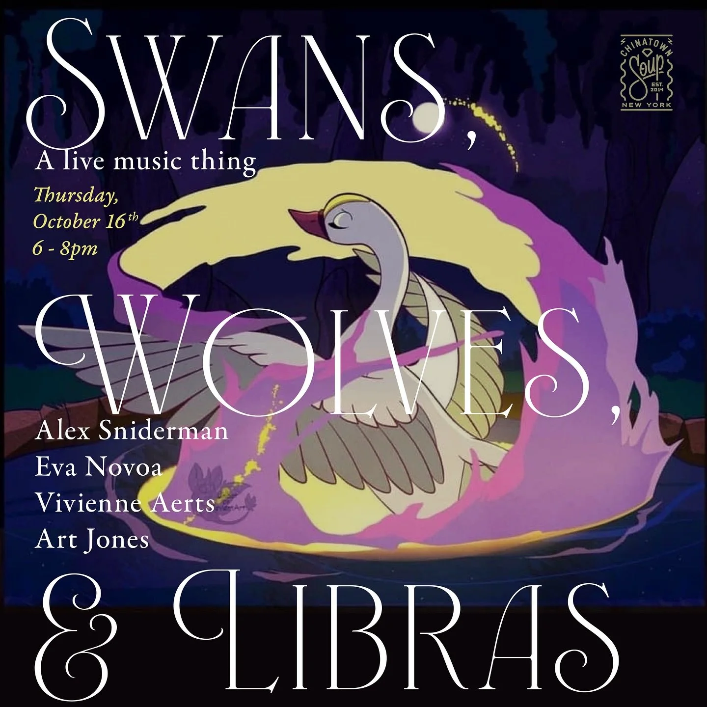 Feat. Alex Sniderman, Eva Novoa, Vivienne Aerts, and Art Jones playing a variety of guitars, keyboards, shakers, gongs, and other sound-making things.

Join us | Thu, 10&bull;16 from 6-8 pm

@artjones3000 
@alex_x_sniderman 
@evanovoapiano 
@vieffert