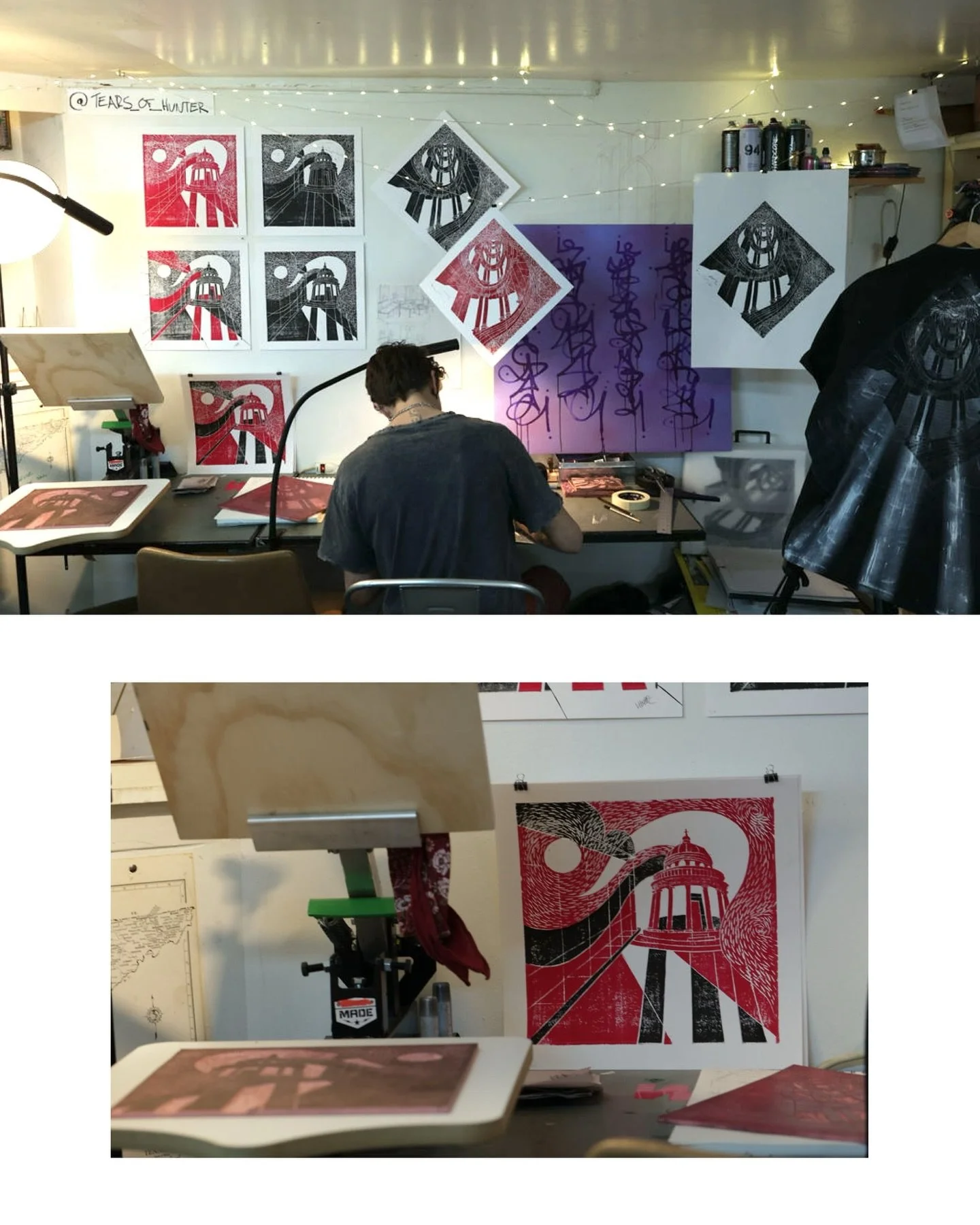 🏛️🌕 Ambience and the cleanest lines by Hunter Keene, now making art (and friends) at Soup Studio.

Hunter is interested in the relationship between digital design and physical fabrication. Working as a stagehand at the Marquis Theatre on Broadway, 