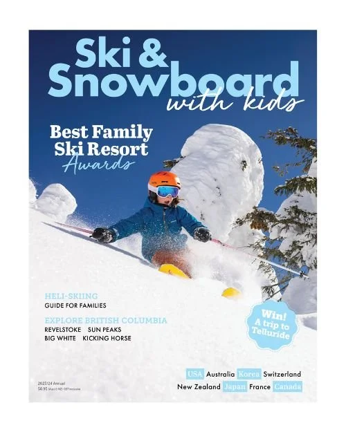 The 2023/24 annual issue of Ski &amp; Snowboard with Kids is out now