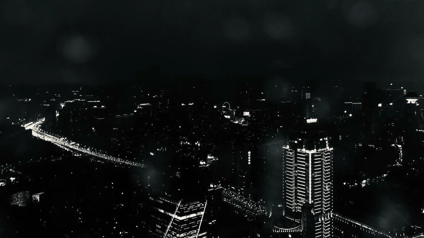 The night with lights #shanghai #zaishanghai #4funview #iphonephotography #shotoniphone #bnw #bnwphotography