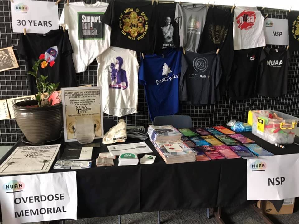 tshirt display and overdose memorial.jpg