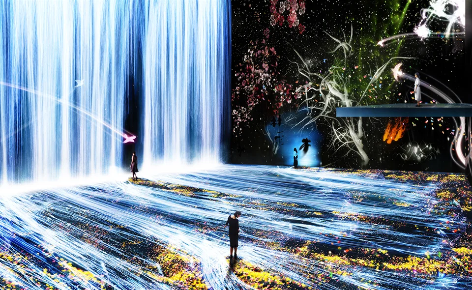  ©teamLab: Au-delà des limites, 2018, La Villette, Paris
