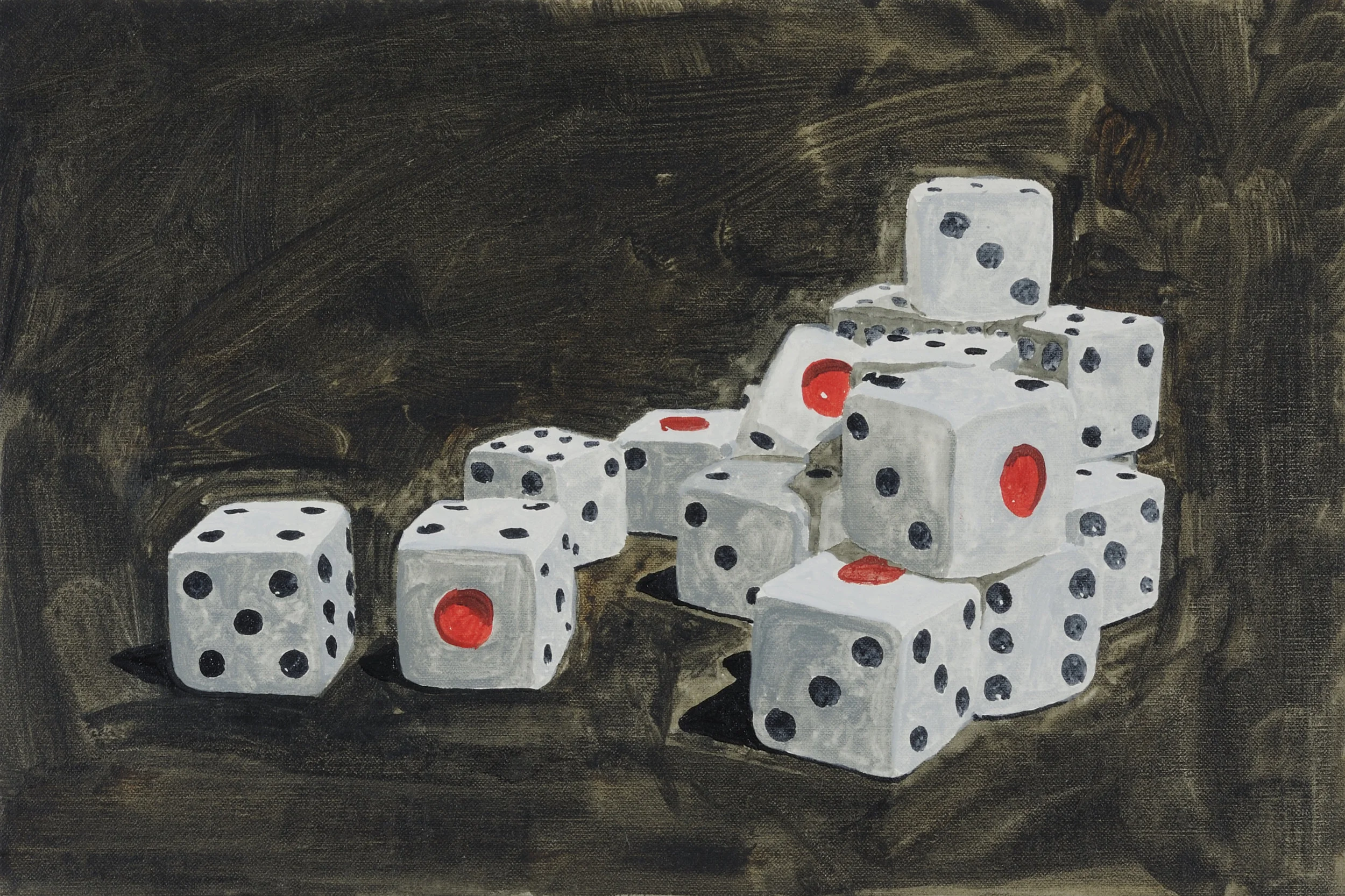 Shinichiro KANO, Cause and effect, 2010, Oil on canvas, 27 x 41cm. Courtesy of the artist and S.O.C. Satoko Oe Contemporary.