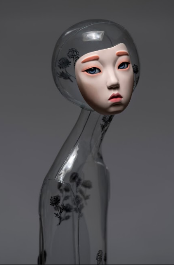 Yu Jinyoung, the life #8, 2018, poly vinyl chloride, fibre-reinforced plastic, 156*57*45cm. Courtesy the artist & CHOI&LAGER Gallery Cologne/Seoul