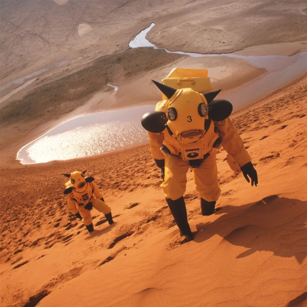 Kenji YANOBE, Atom Suit Project, Desert C-prints, 49,8 x 49,8 cm Collection particulière © Kenji Yanobe © photo : Seiji Toyonaga